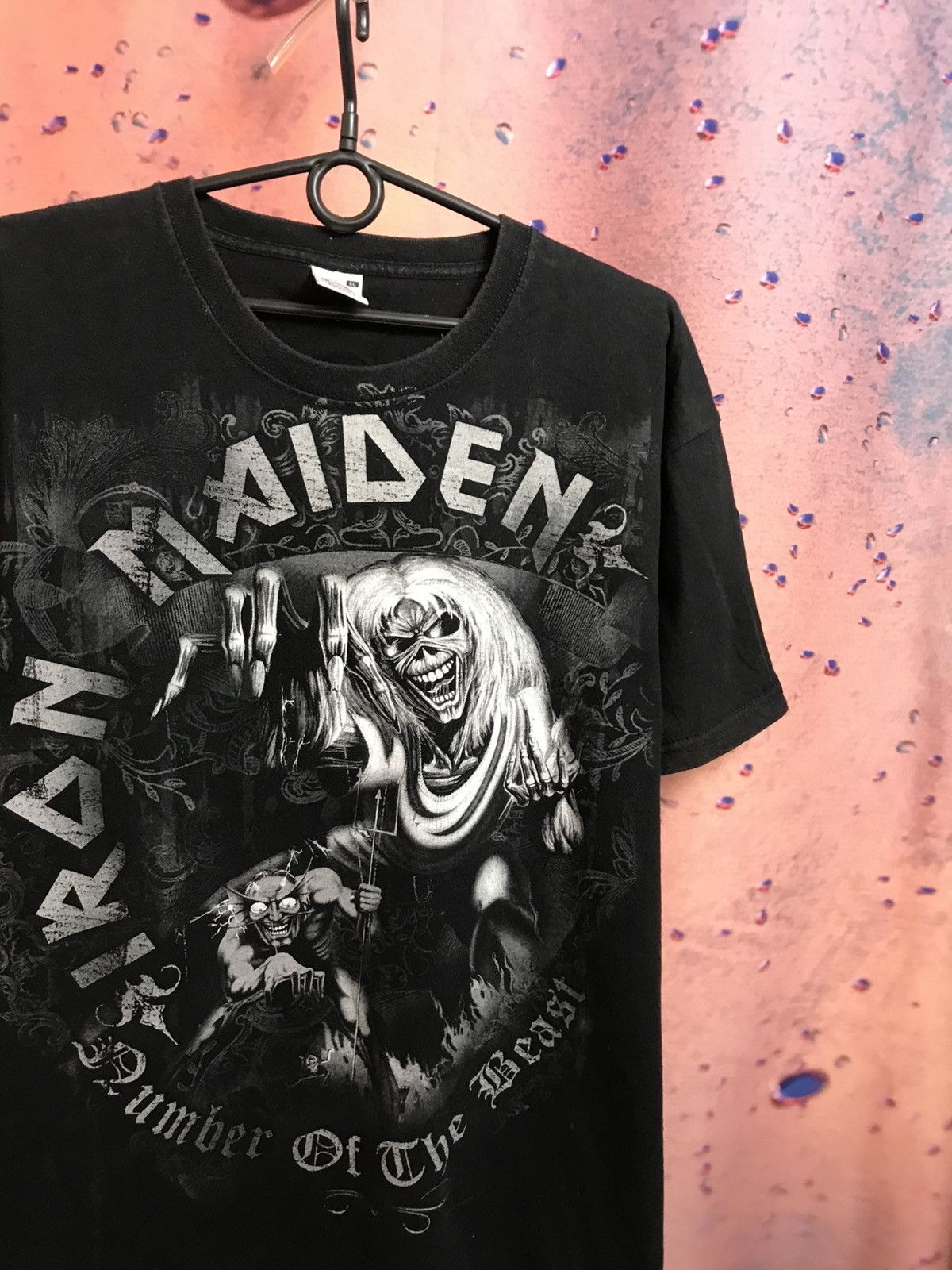 Vintage Iron Maiden band rock tee
