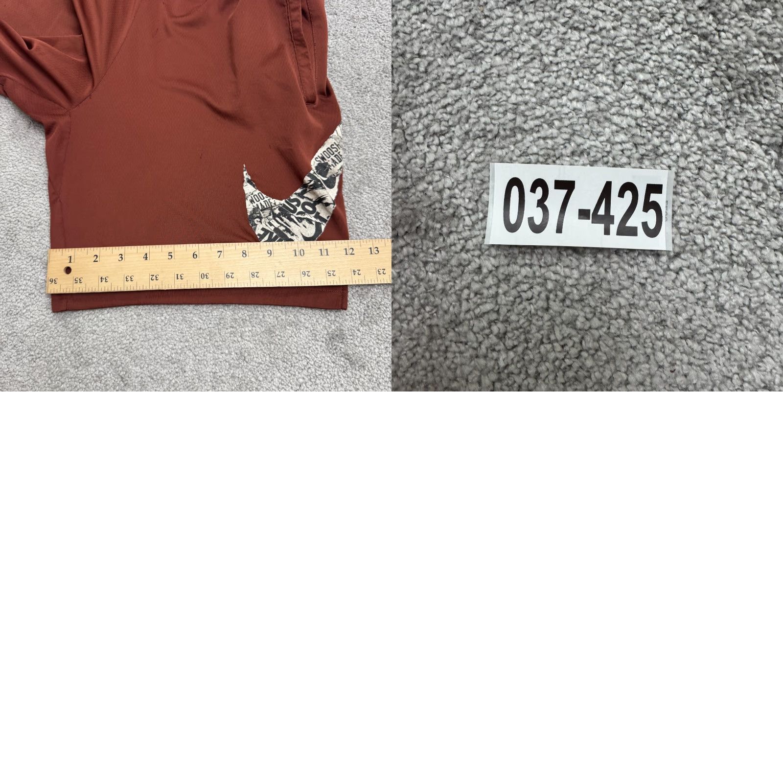 Nike Nike Dri-Fit Athletic Shorts Mens Big & Tall Medium Brown Elastic Waist Pockets Sports Activewear Shorts Size US 31 - 10 Thumbnail