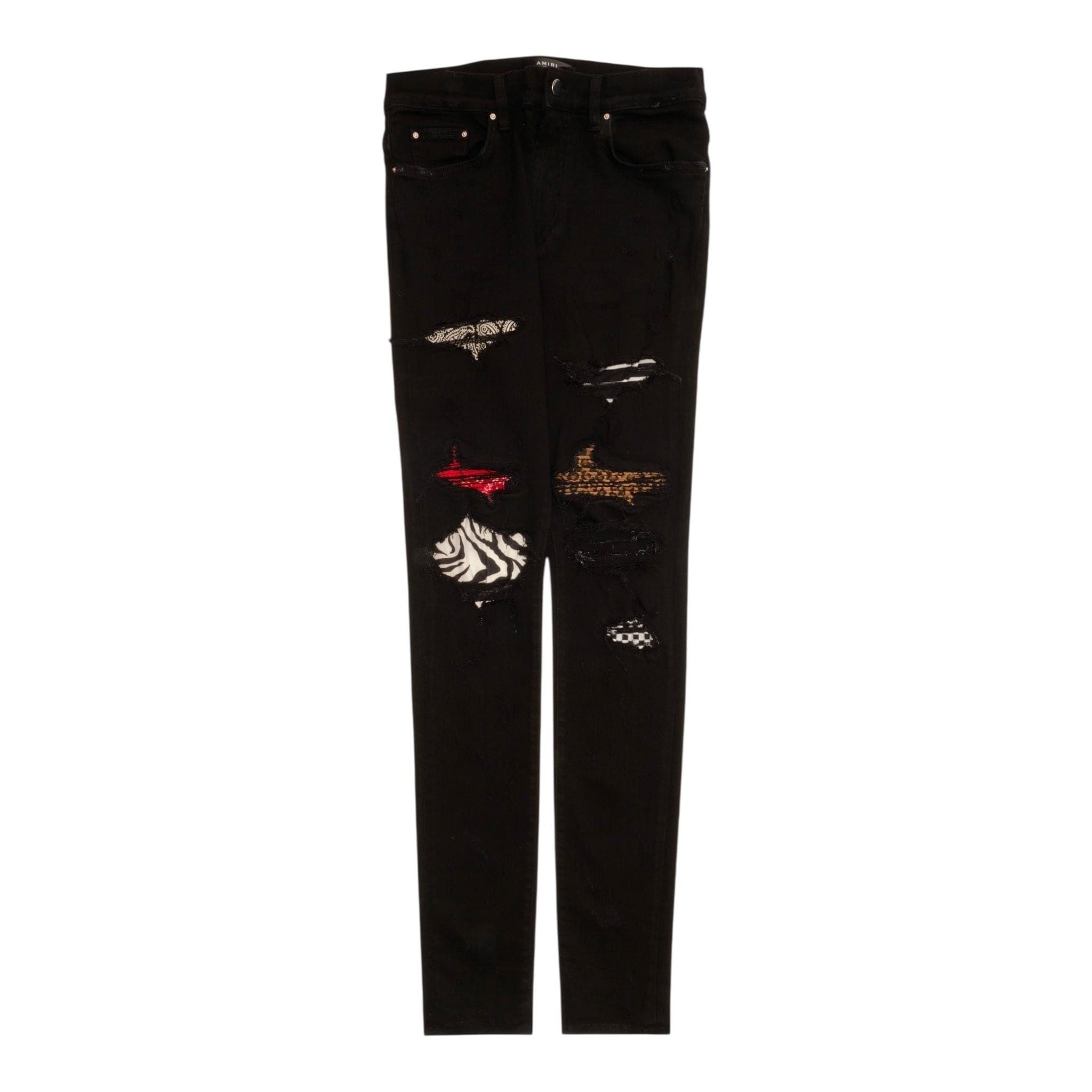 Amiri Amiri Art Patch Jeans Black (2017) Size US 33 - 1 Thumbnail