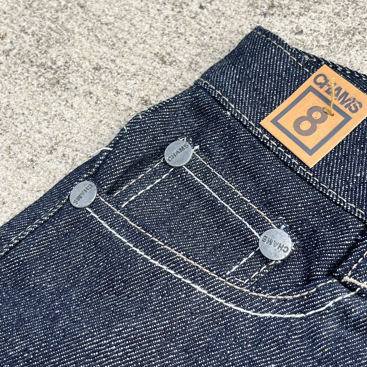 Affliction × JNCO × Vintage NEW Crazy Vintage Y2K Chams Premium Baggy Denim Shorts Size US 26 / EU 42 - 4 Thumbnail
