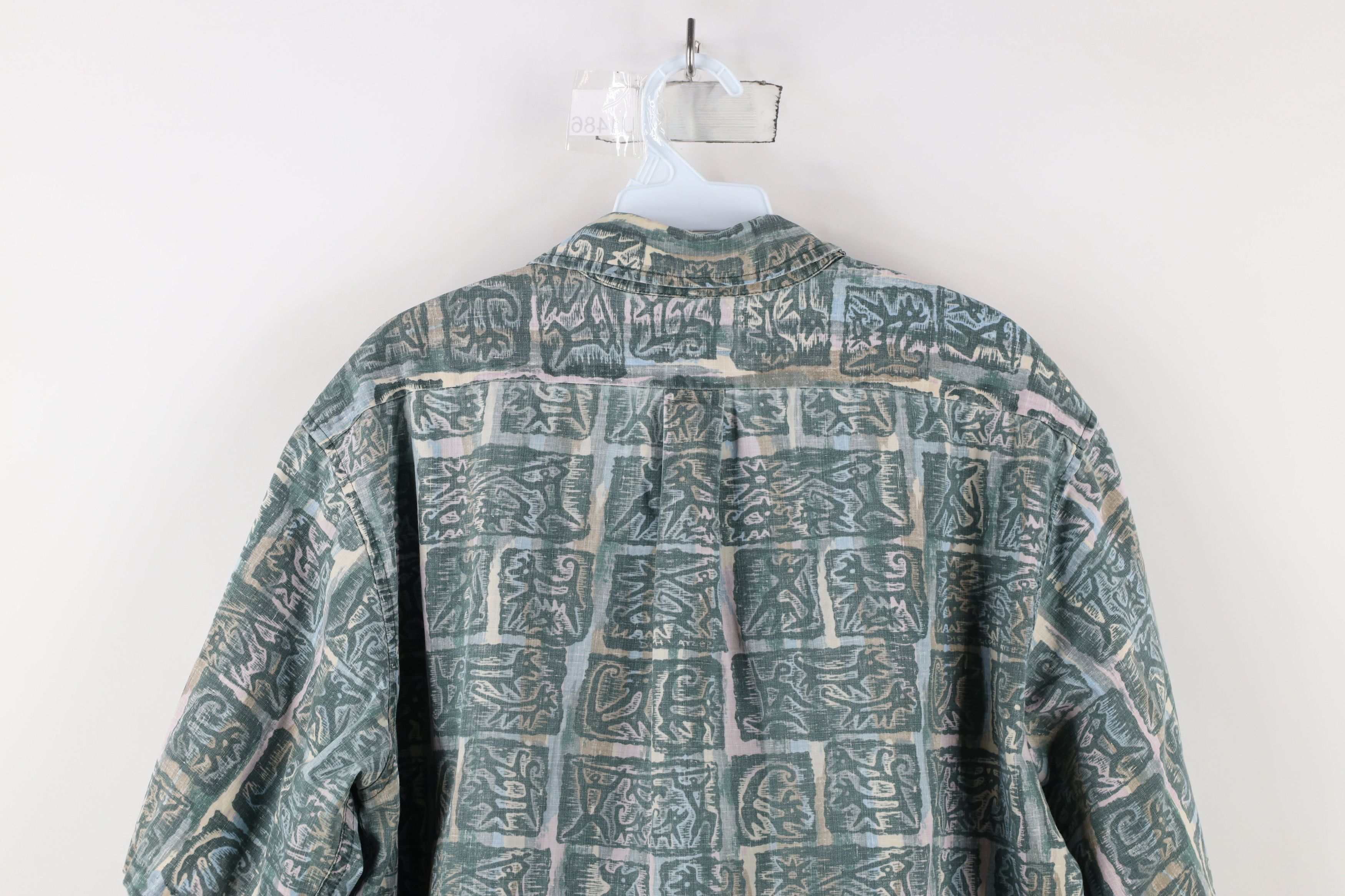 Reyn Spooner × Vintage Vintage 90s Reyn Spooner x Dietrich Varez Art Button Shirt Size US XXL / EU 58 / 5 - 9 Thumbnail