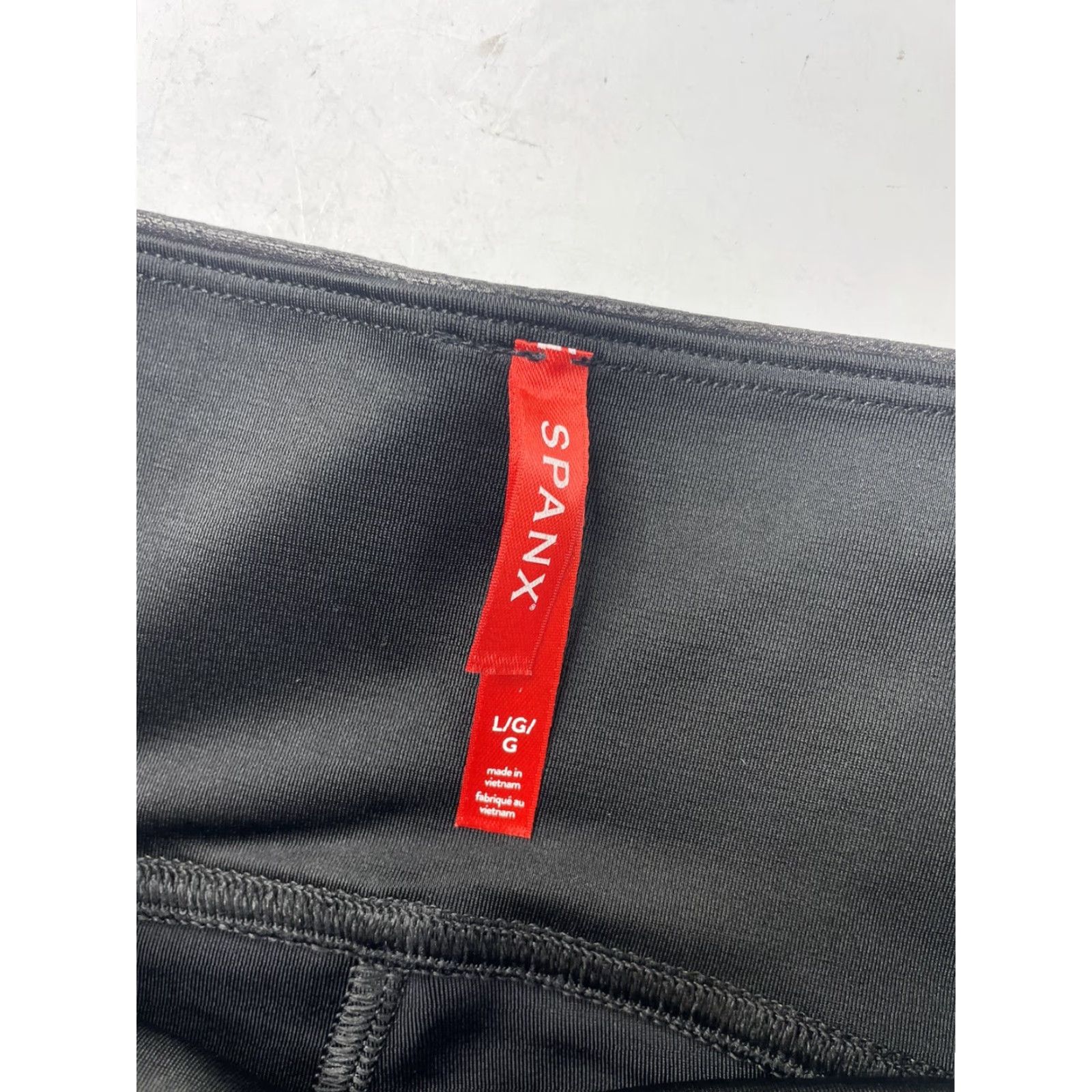 Spanx Spanx Faux Leather Leggings Ankle Length Black Size Large L Regular Womens Leggings High Waist Wide Waistband Style Ankle Activewear Size 36" / US 14 / IT 50 - 2 Thumbnail