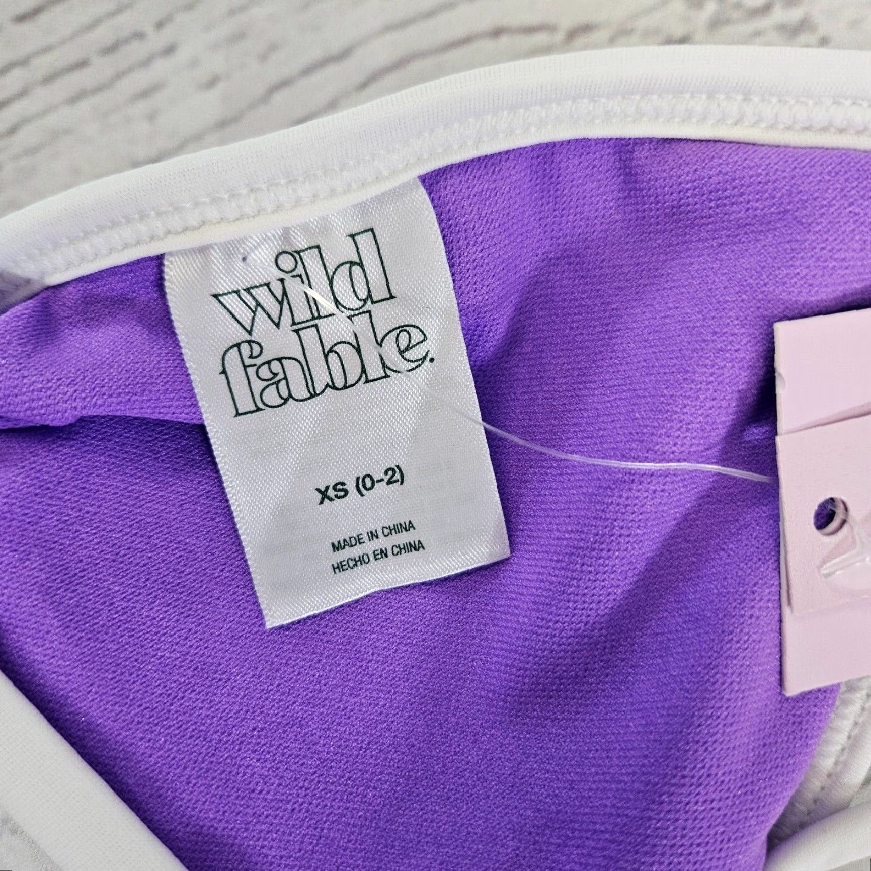 Vintage Wild Fable Women's Bikini Top Halter XS Purple Removable Pads Size XS / US 0-2 / IT 36-38 - 4 Thumbnail
