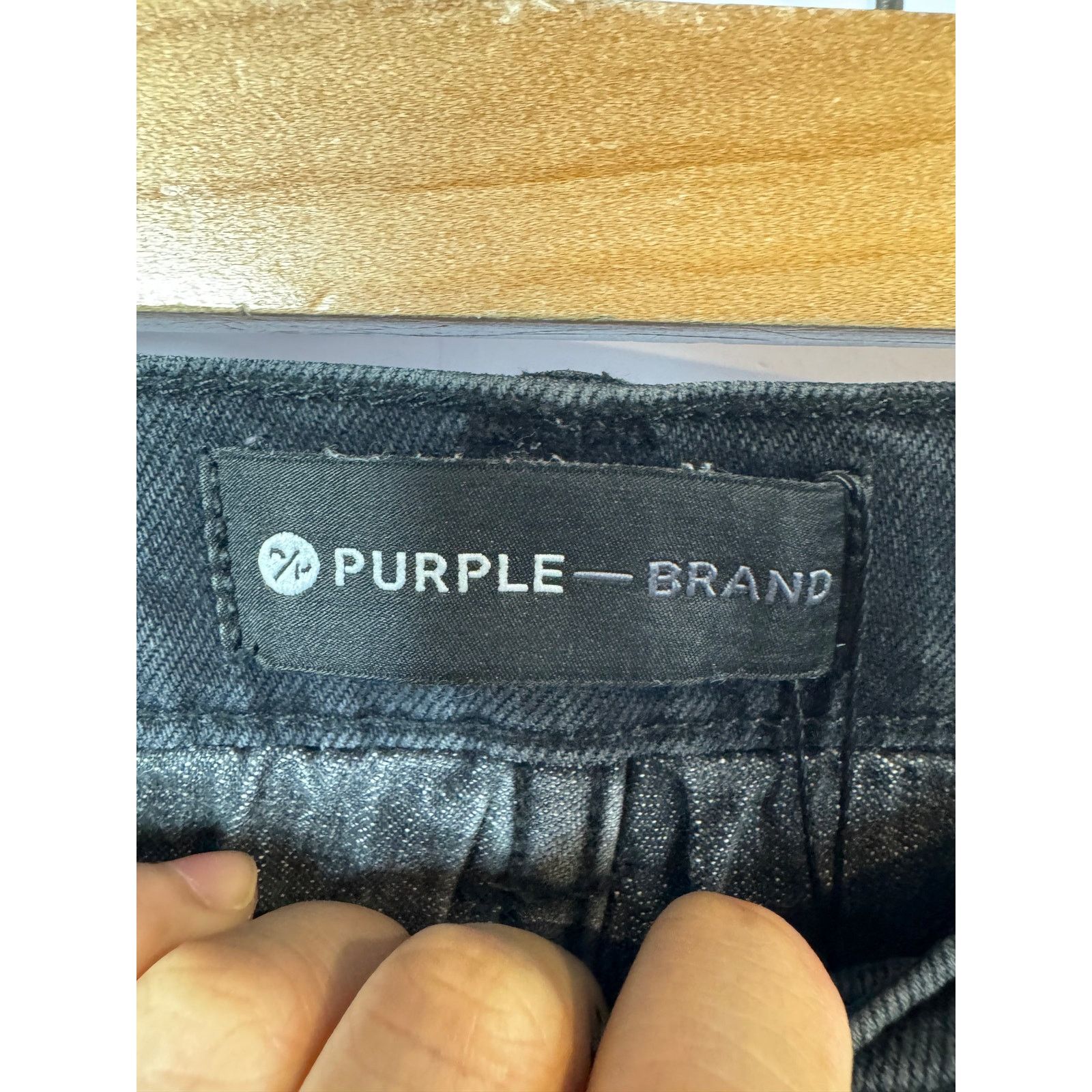 Rta Purple Brand Light Wash Black Jeans Size US 29 - 3 Thumbnail