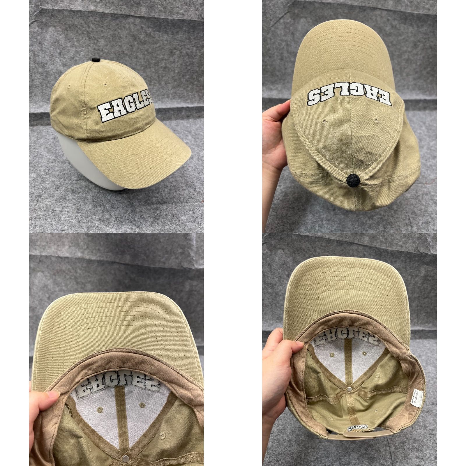 Vintage Eagles 2000 Hat Cap Snap Back Adult Beige 100% Cotton Outdoors Size ONE SIZE - 8 Thumbnail