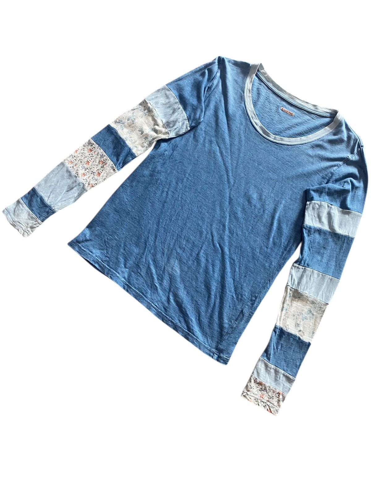 Kapital Kapital Patchwork longsleeve tshirt Size US S / EU 44-46 / 1 - 1 Thumbnail