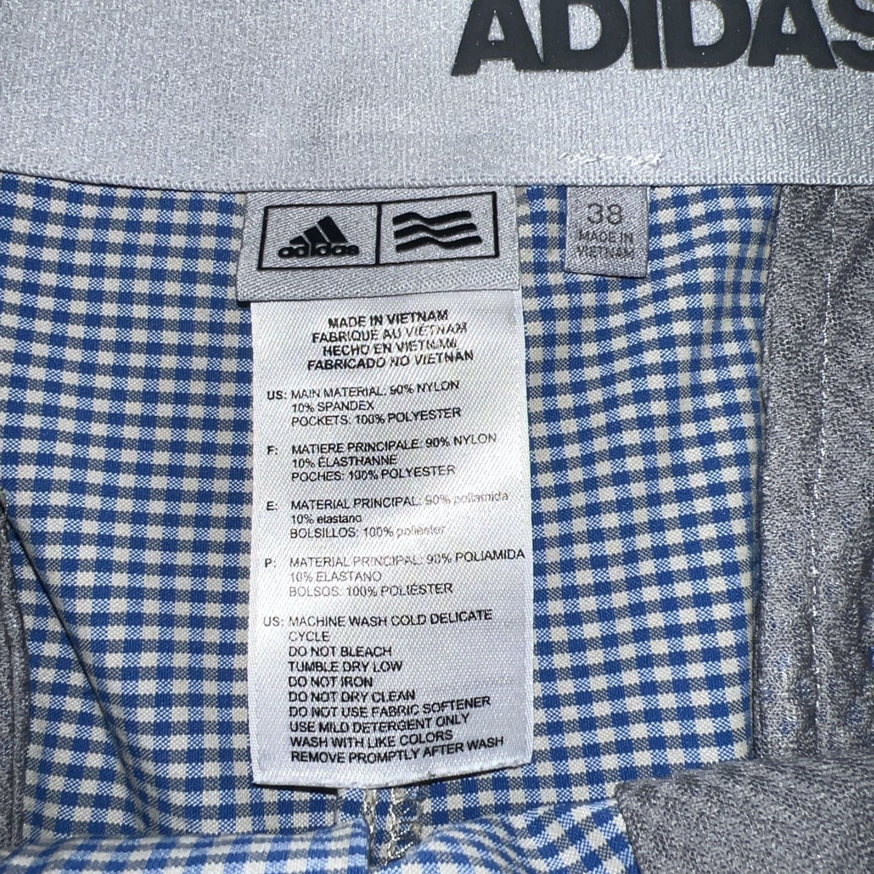 Adidas Adidas Blue Plaid Golf Shorts Mens Size 38 Regular Chino Pattern 90s? Size US 38 / EU 54 - 5 Thumbnail