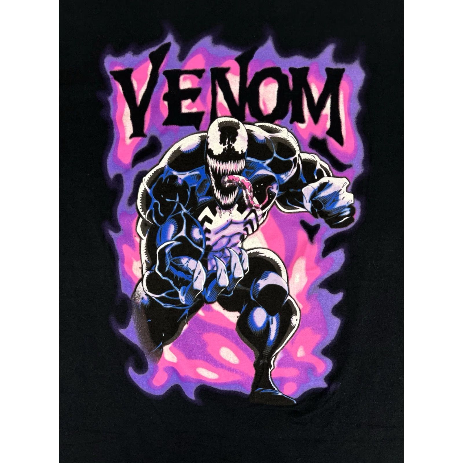Vintage VINTAGE Marvel Venom T-Shirt 2XL Black Short Sleeve Men Graphic Retro Comics Tee Size US XXL / EU 58 / 5 - 2 Thumbnail