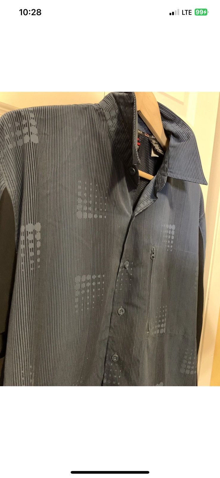 Bugle Boy Bugle Boy Jean Company Mens Sz L Shirt Blue Zip Pocket Rare Size US L / EU 52-54 / 3 - 4 Thumbnail