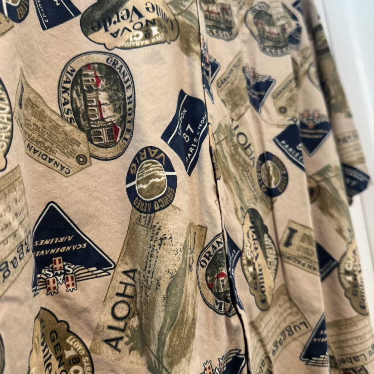 Pendleton Beige Pendleton Short Sleeve Button Up Hawaiian XXL Rayon Size US XXL / EU 58 / 5 - 3 Thumbnail