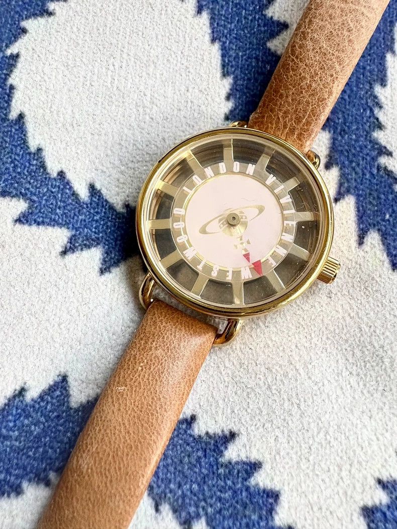 Vivienne Westwood Vivienne Westwood Vintage Beige Skeletal Saturn Watch Size ONE SIZE - 1 Thumbnail