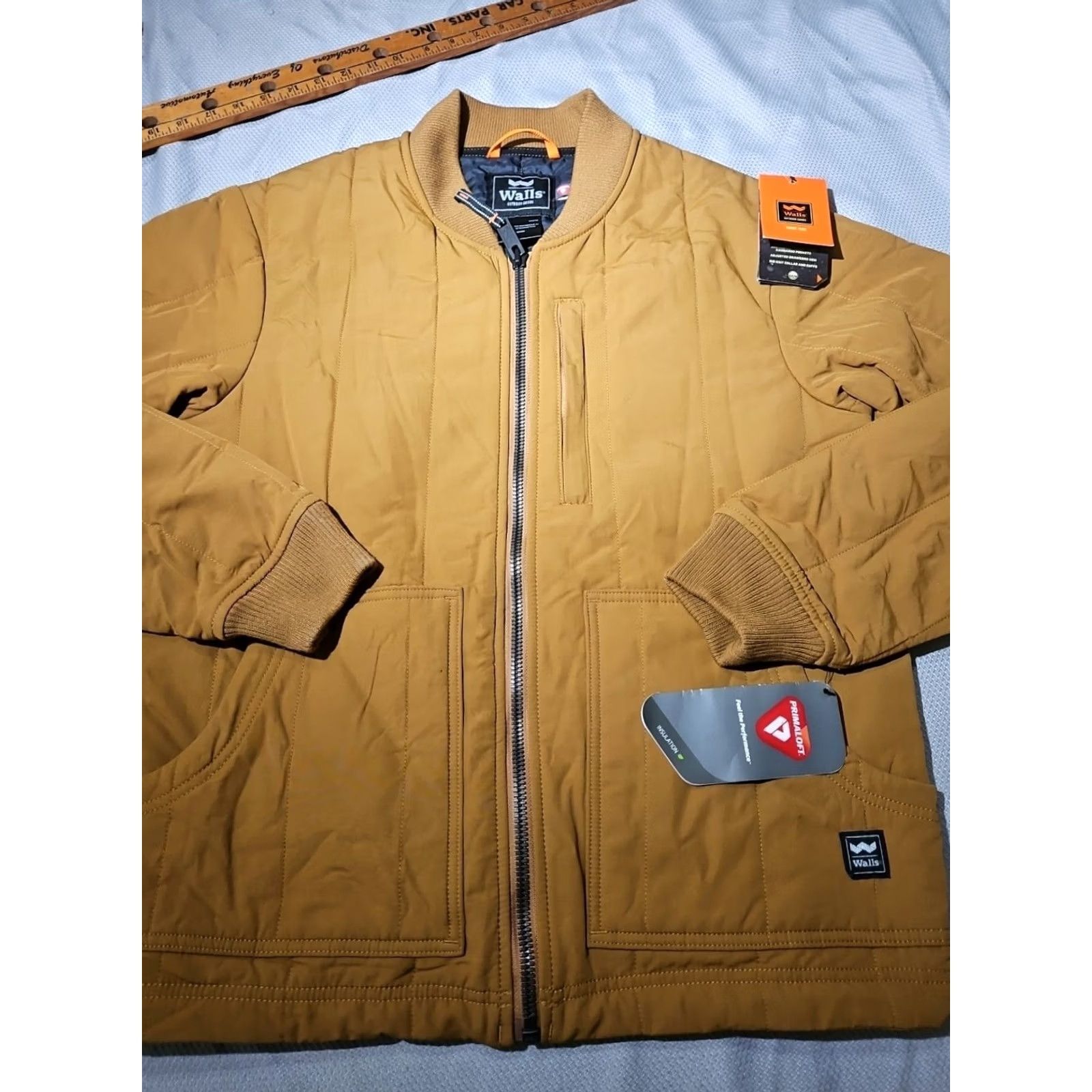 Walls Walls Jacket Mens M Beige Nwt Bristlecone Driftwood Puffer Primaloft Full Zip Size US M / EU 48-50 / 2 - 2 Thumbnail