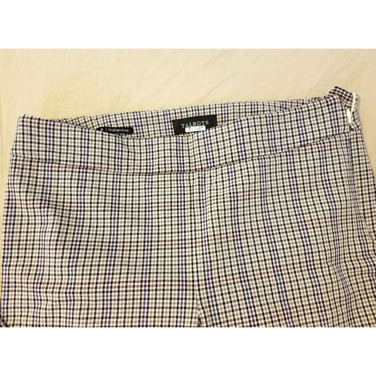 Talbots Womens Talbots Dress Pants 8 Khaki Slack Trouser Beige Khakis Pants Womens 8 Talbots Size 30" / US 8 / IT 44 - 3 Thumbnail