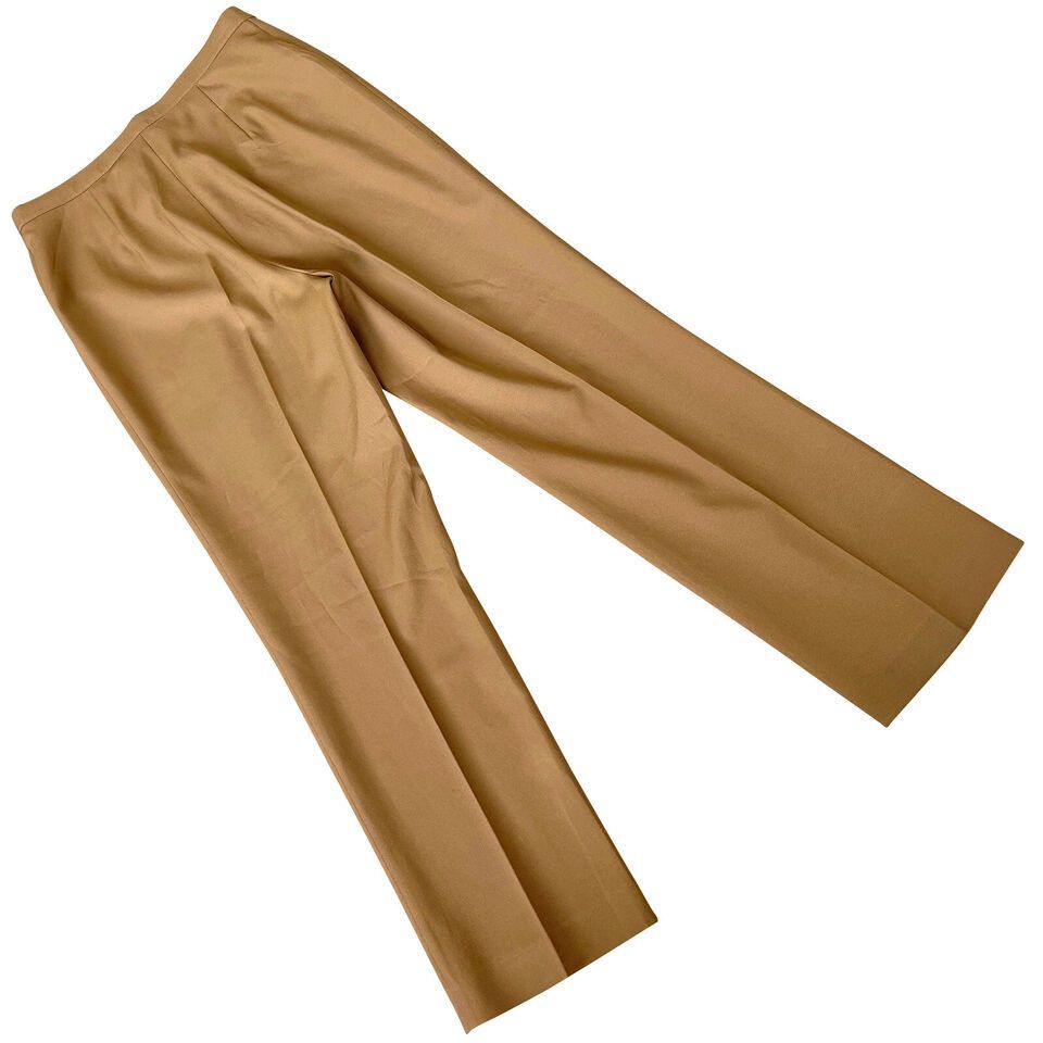 image of Vintage Sundazed (Germany) Front Pleat Waist Dart Tailored Trousers in Beige, Women's (Size 30)