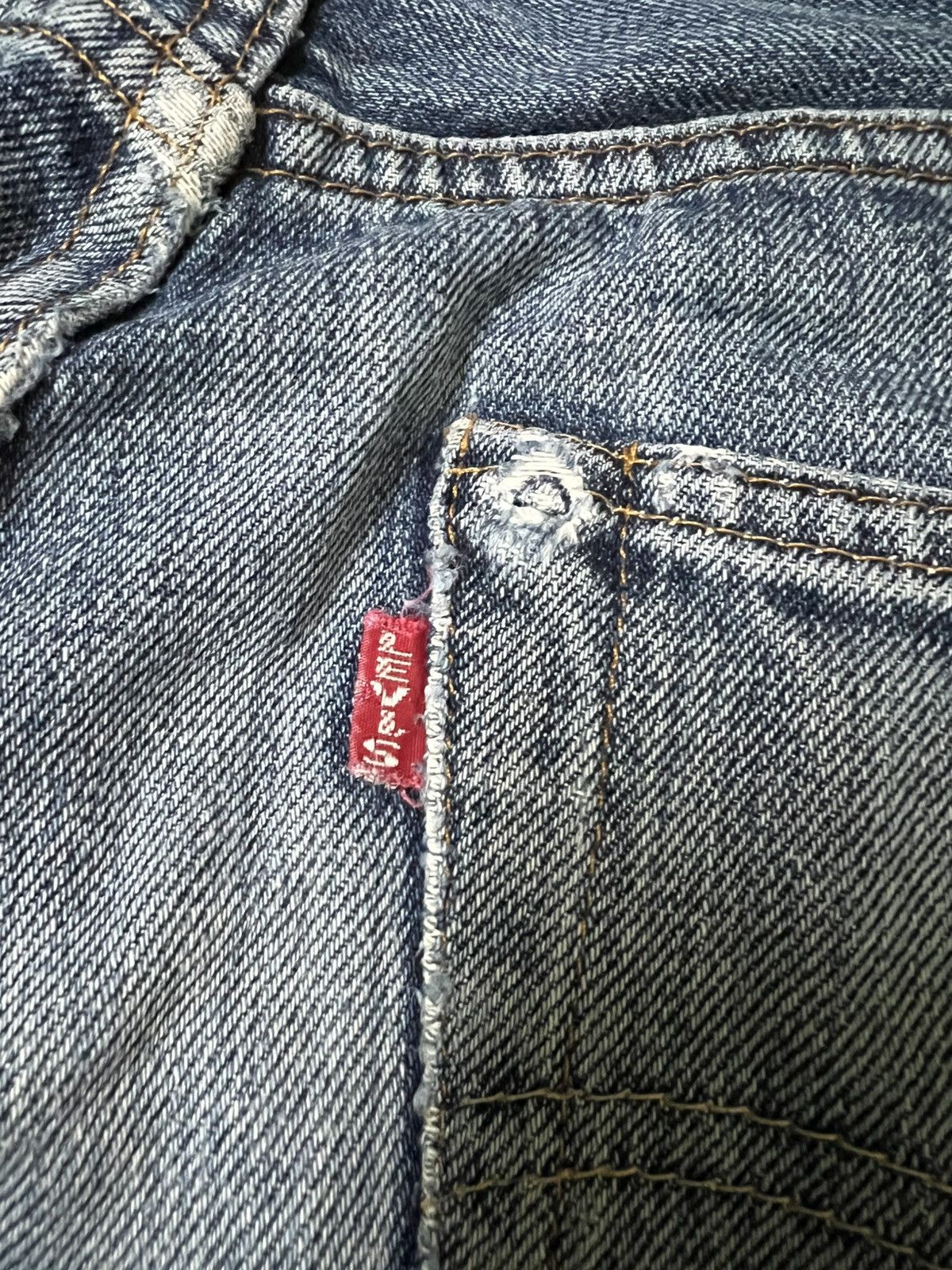 Levi's × Levi's Vintage Clothing 💥Vintage 90’s💥Levis Big E 501 XX Distress Selvedge Jean Size US 28 / EU 44 - 15 Thumbnail