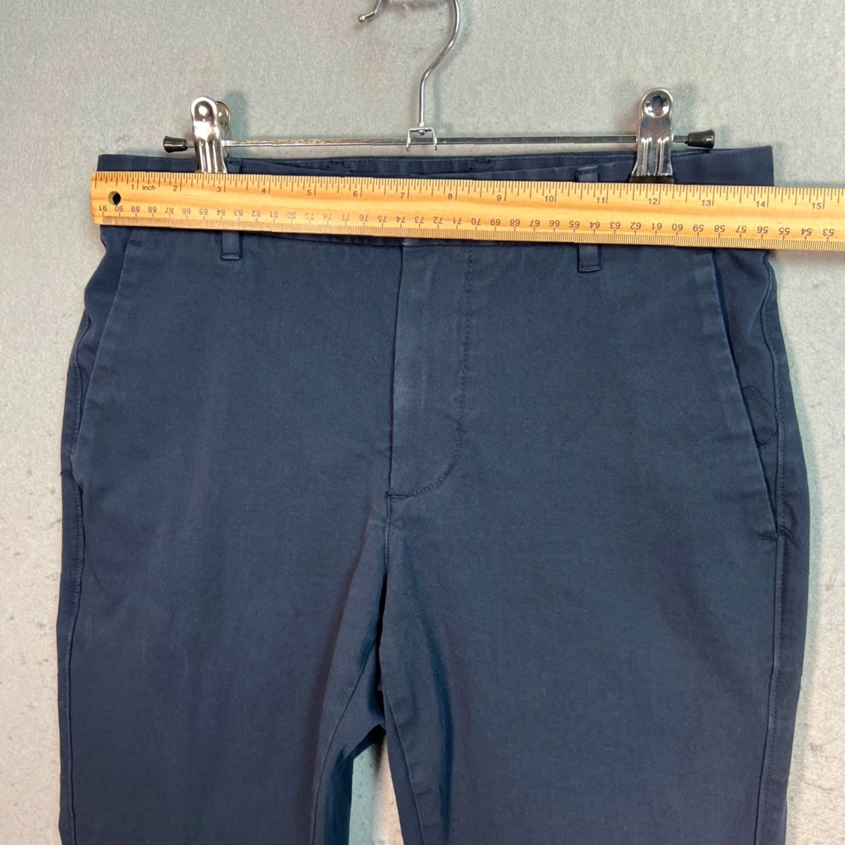 Everlane Everlane Slim Fit Chino Pants Womens 28x30 Navy Blue Cotton Blend Skinny Size 28" / US 6 / IT 42 - 5 Thumbnail