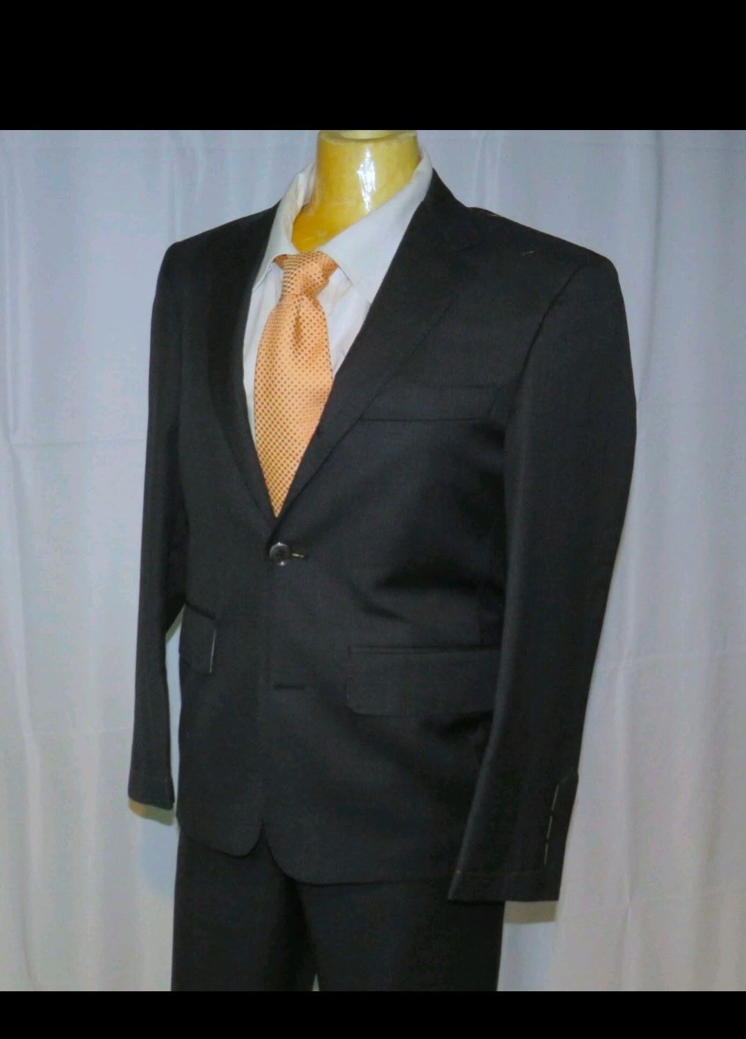 Brooks Brothers Black Fleece Charcoal Striped Suit BB00 NWT Size 34R - 7 Thumbnail