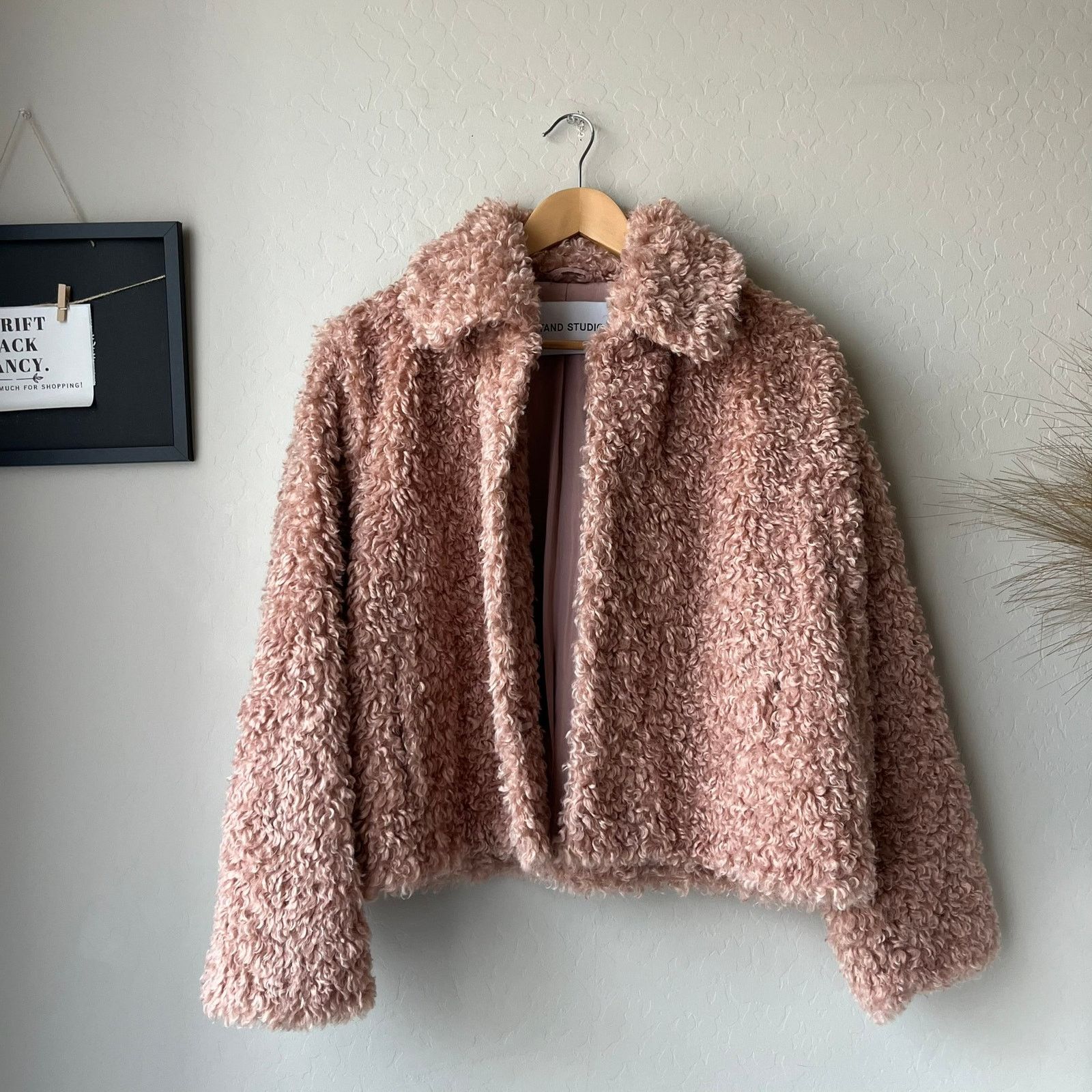 STAND STUDIO Stand Studio Marcella Pink Faux Fur Luxe Winter Jacket Sz 2 Size XS / US 0-2 / IT 36-38 - 2 Thumbnail