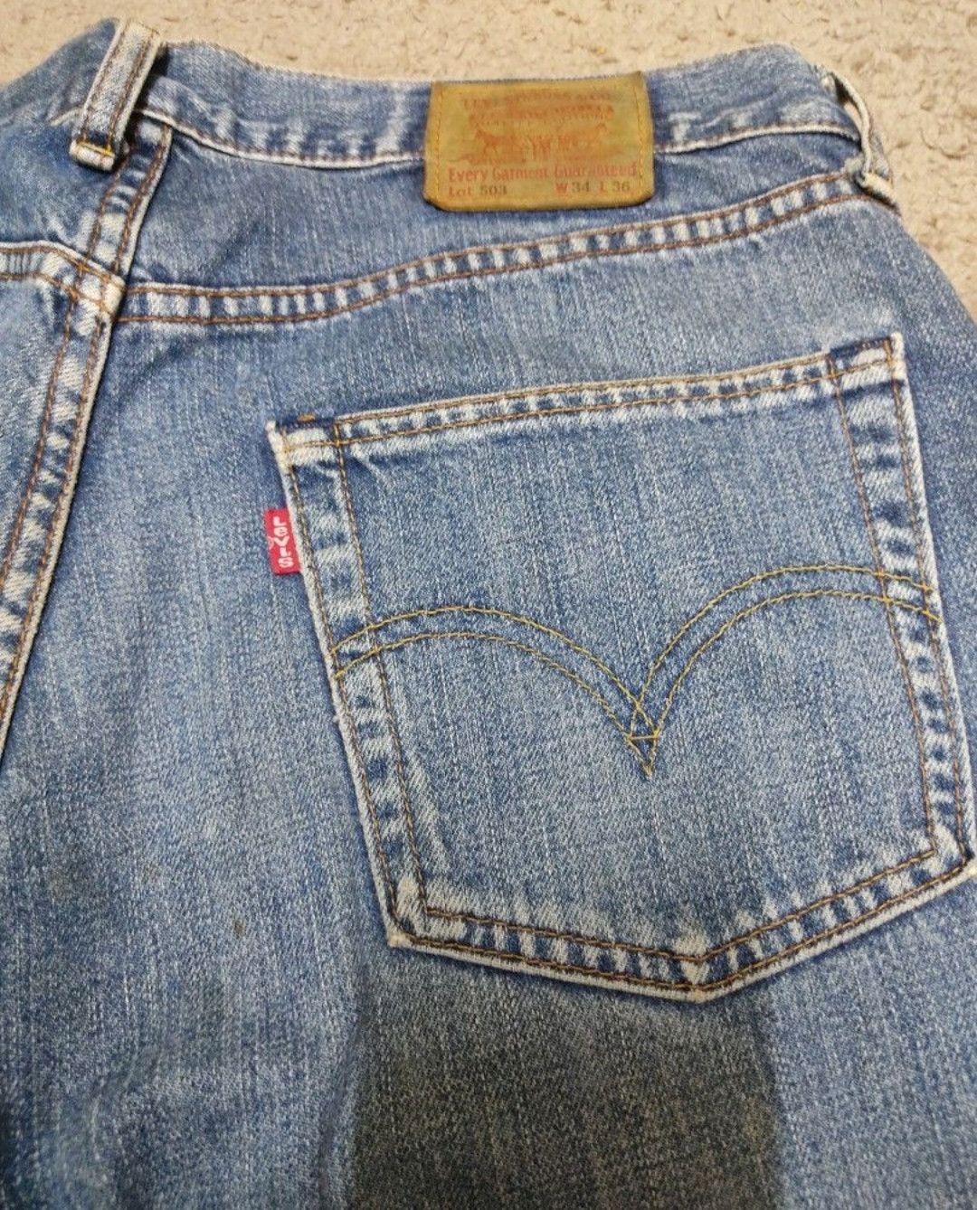 Levi's Vintage Clothing Vintage Levis 503 Baggy Selvedge jeans Size US 34 / EU 50 - 7 Thumbnail