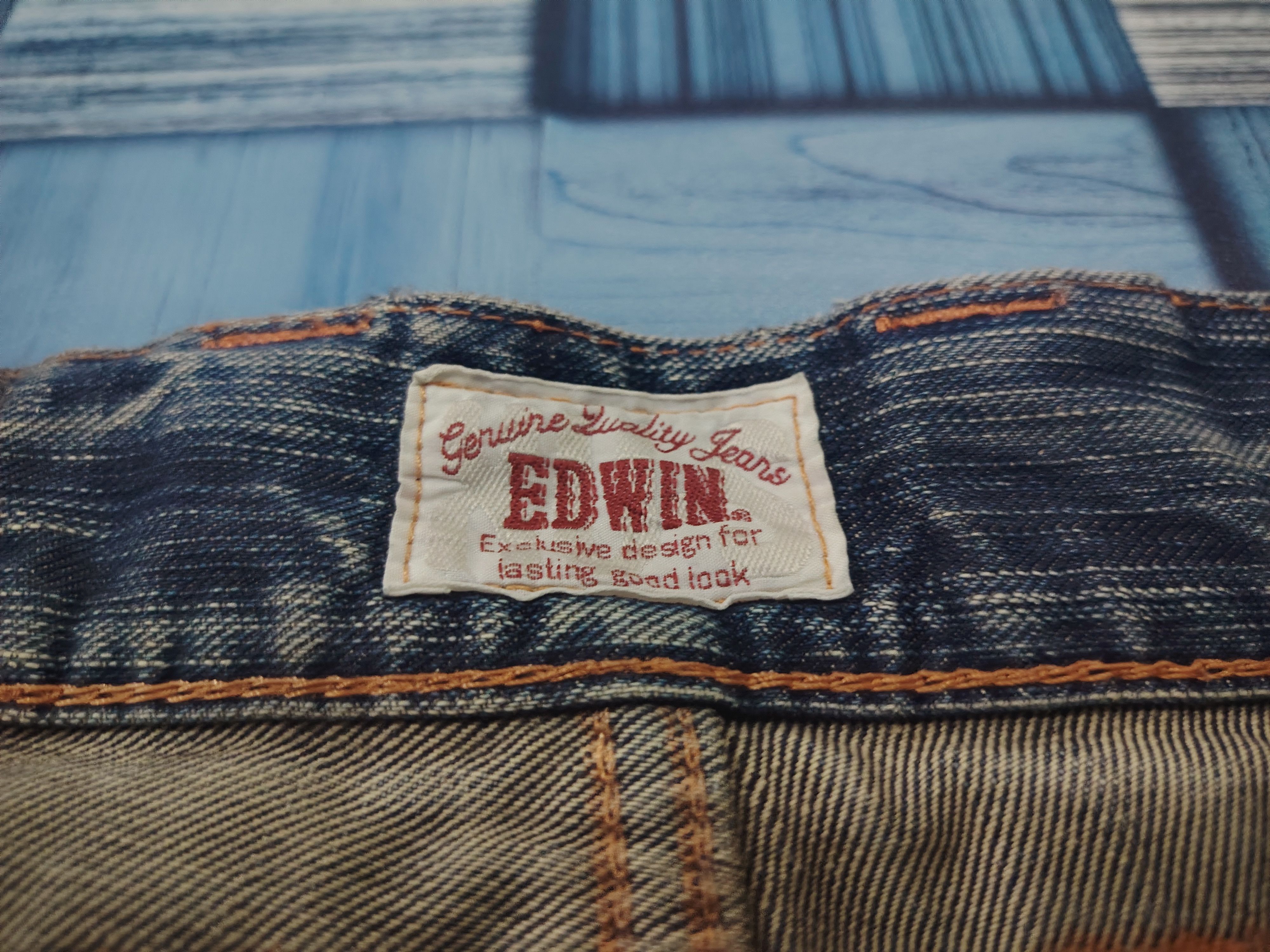 Edwin Edwin Exclusive Vintage Distressed Jeans Orange Stitch Size US 30 / EU 46 - 10 Thumbnail