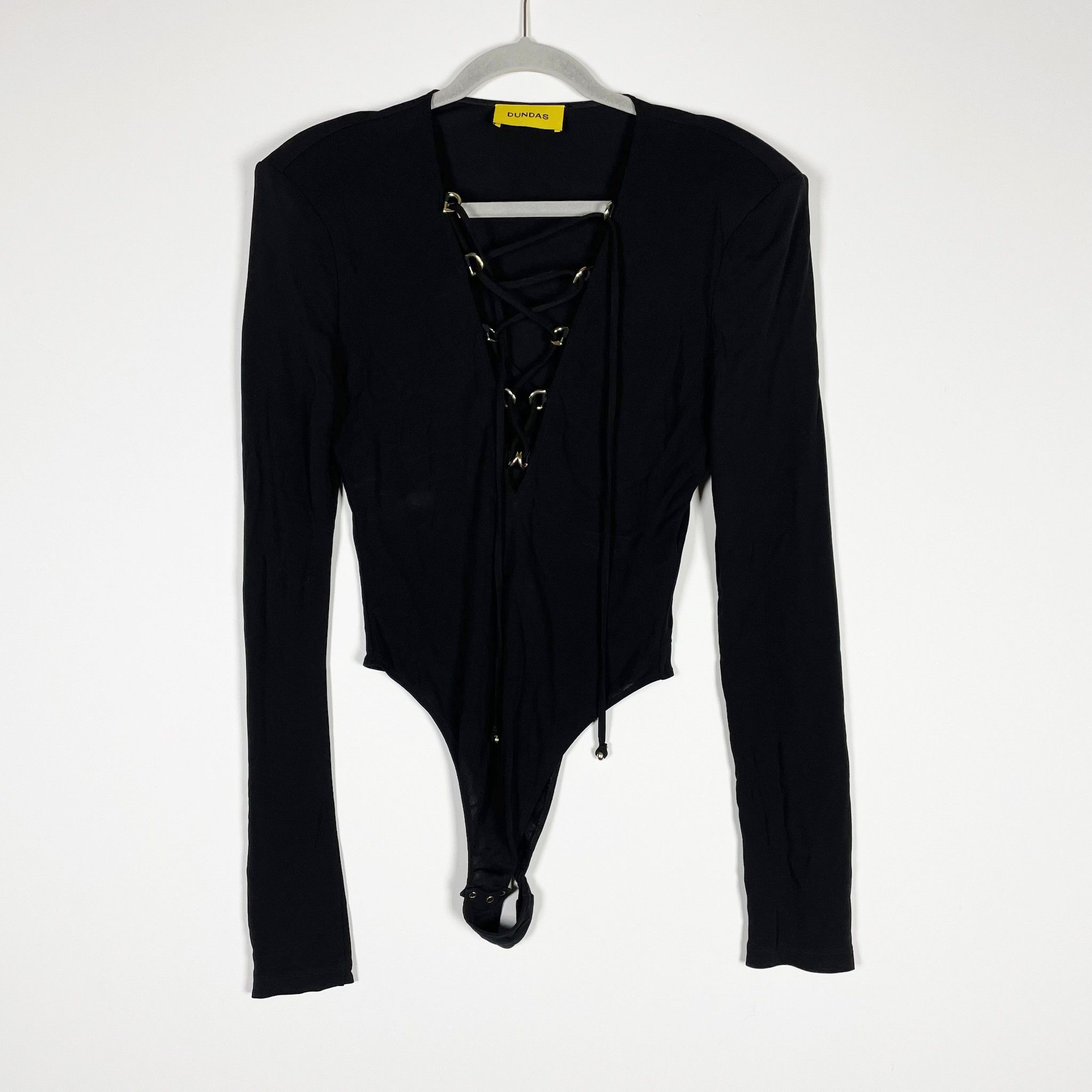 Other Dundas Black Berry Lace Up Long Sleeve Size S / US 4 / IT 40 - 1 Thumbnail
