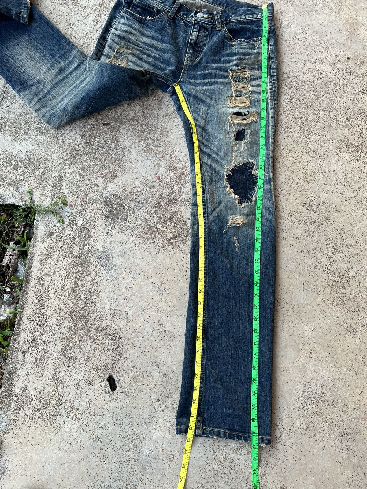 If Six Was Nine × JACKROSE JACK ROSE DISTRESSED RIPPED PUNK JEANS Size US 31 - 13 Thumbnail