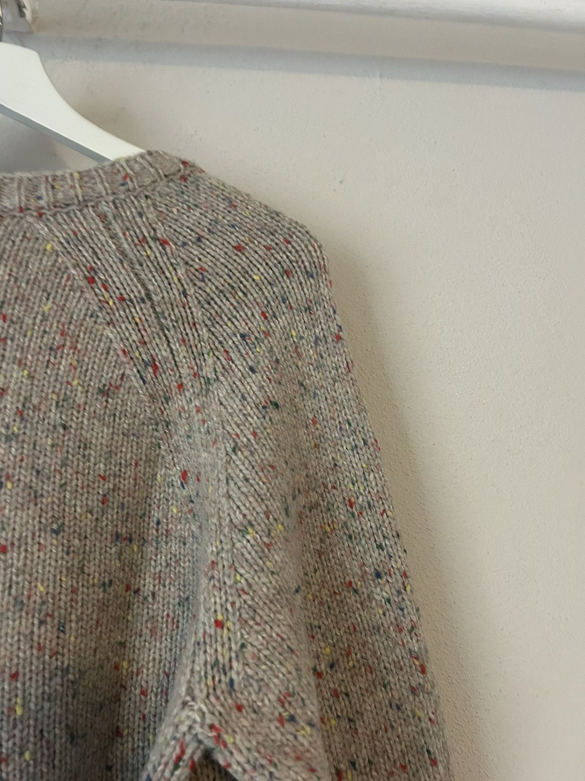 Louis Vuitton Multicolor Speckled Wool V-Neck Sweater Size US M / EU 48-50 / 2 - 10 Thumbnail