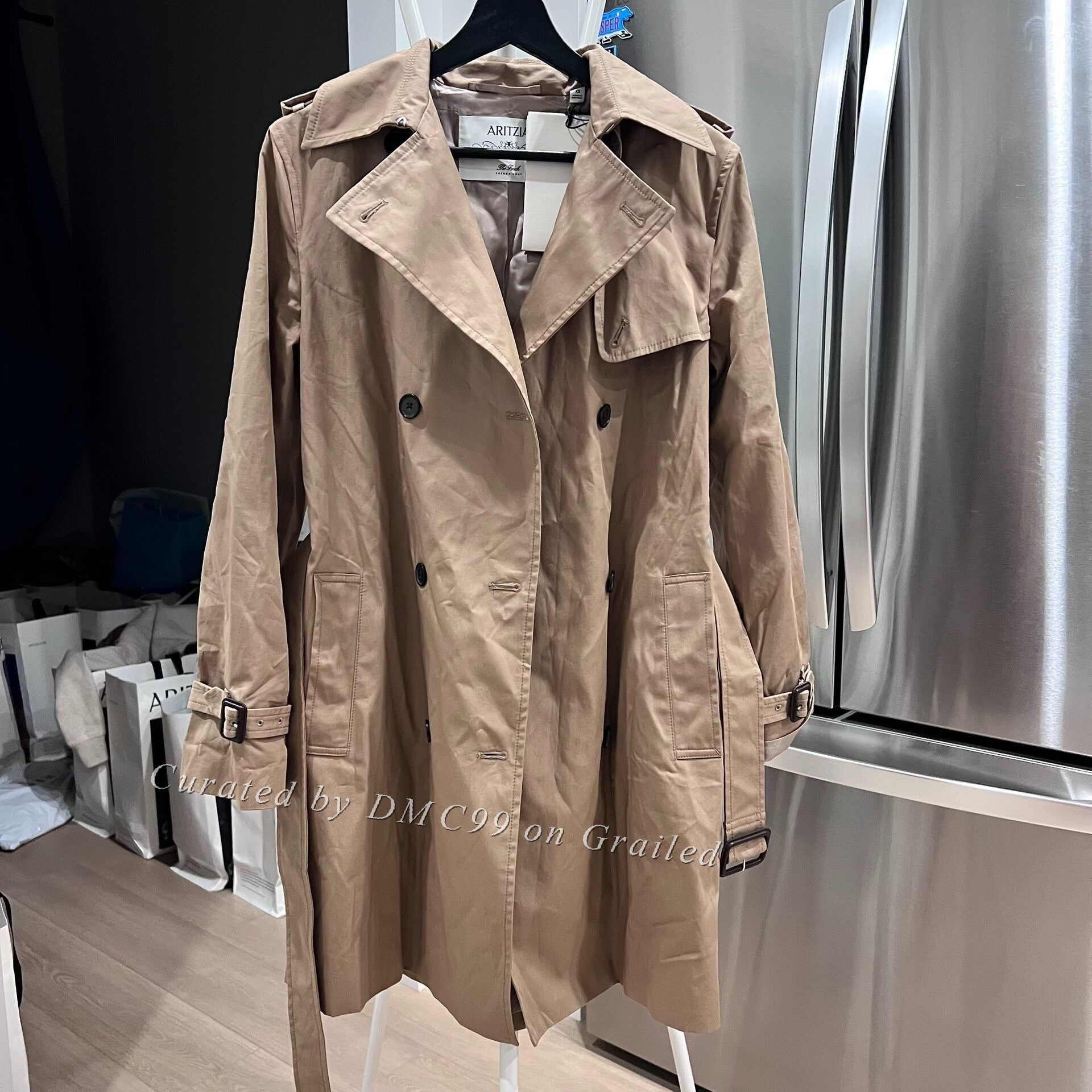 Aritzia Aritzia Finch Mid-Length Trench Coat Size XS / US 0-2 / IT 36-38 - 1 Thumbnail