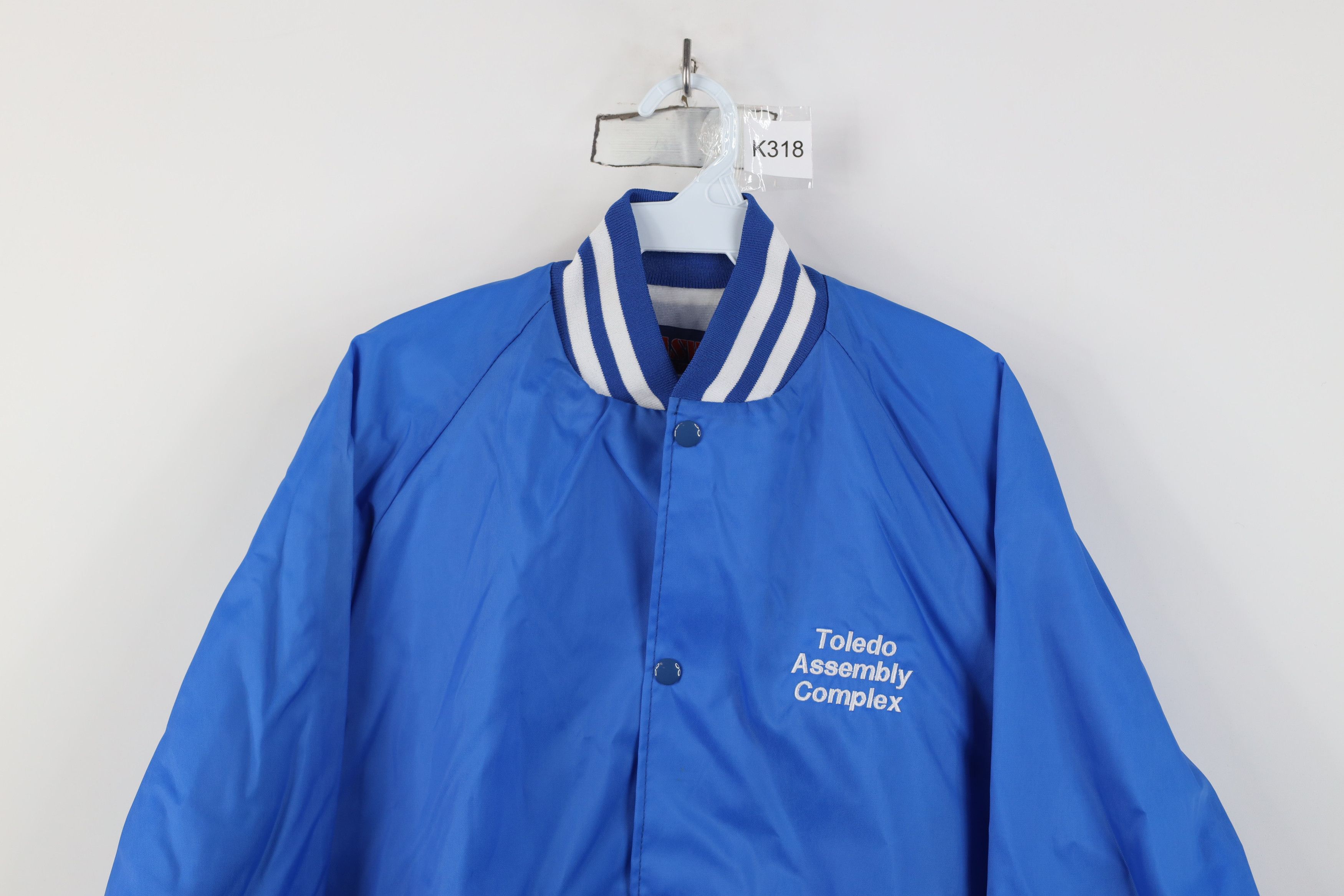 Vintage Vintage 90s Jeep Motor Co Assembly Satin Bomber Jacket USA Size US M / EU 48-50 / 2 - 2 Thumbnail