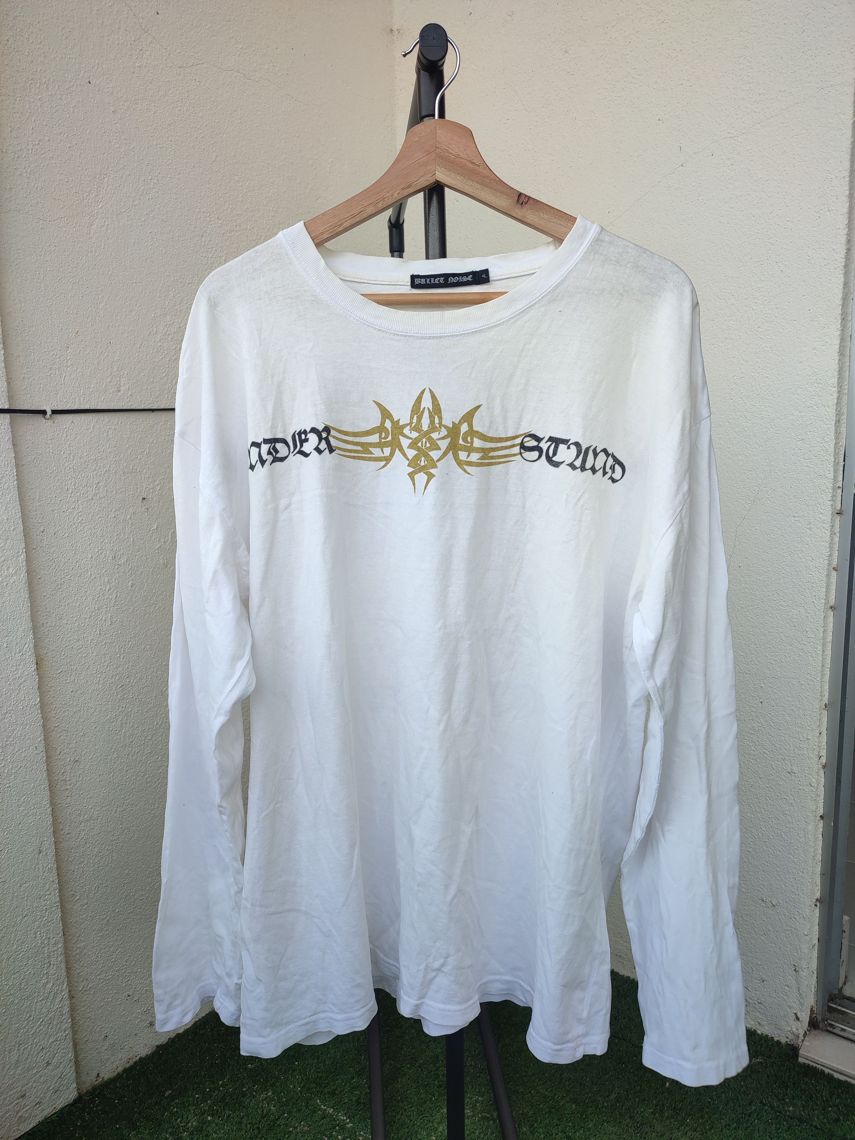Bullet Noise 💥 Crazy Vintage Bullet Noise Under Sound Long Sleeve Size US XL / EU 56 / 4 - 2 Thumbnail