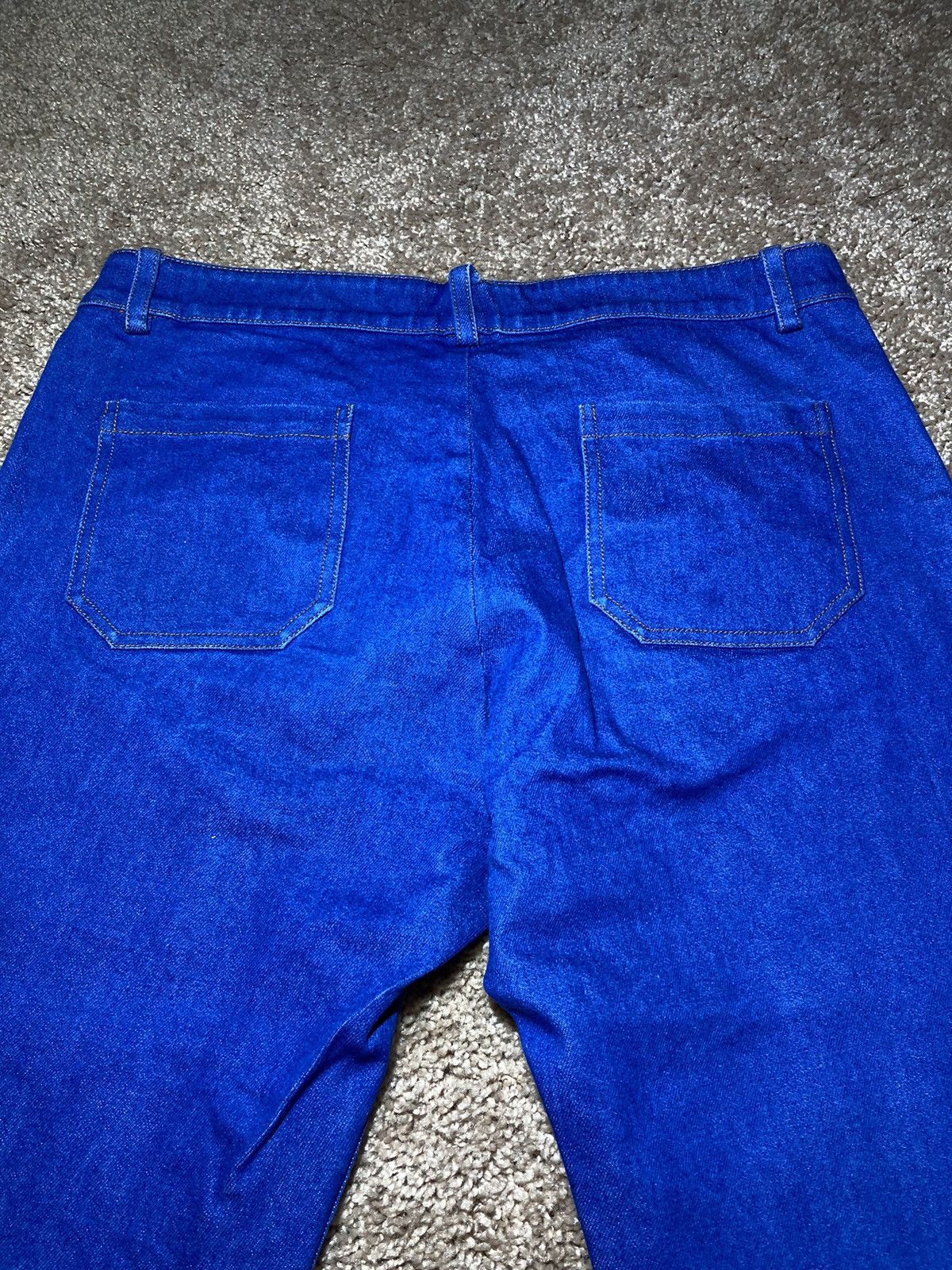 Kanye West SS20 Mowalola Denim Jeans Killer 2020 Kanye Gap Wet Large 32 Size US 32 / EU 48 - 10 Thumbnail