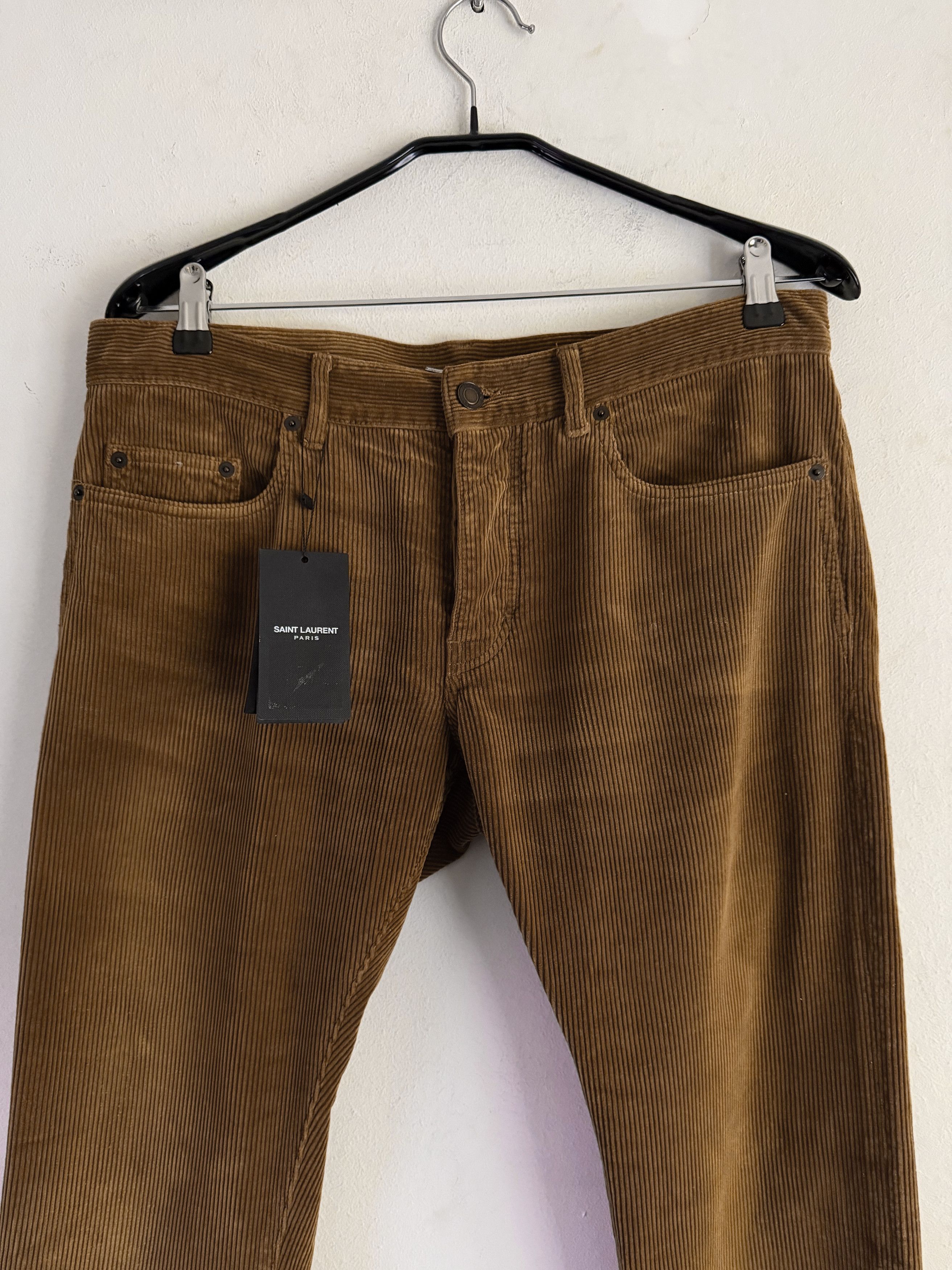 Saint Laurent Paris SLP Camel Corduroy D14 Pants Size US 31 - 6 Thumbnail