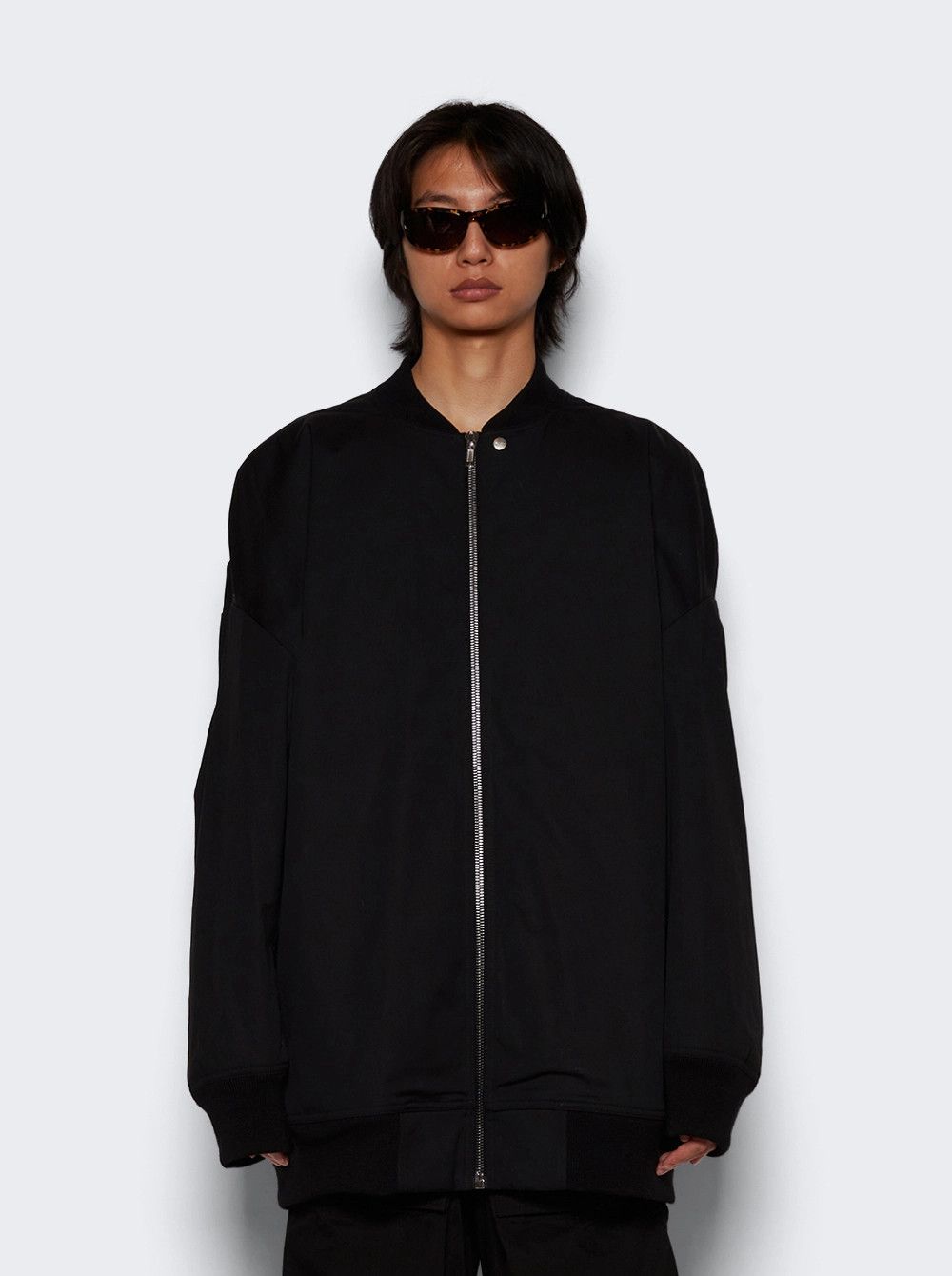 Rick Owens o1mle0226 Porterville Jumbo Peter Flight Jacket in Black Size US L / EU 52-54 / 3 - 3 Thumbnail