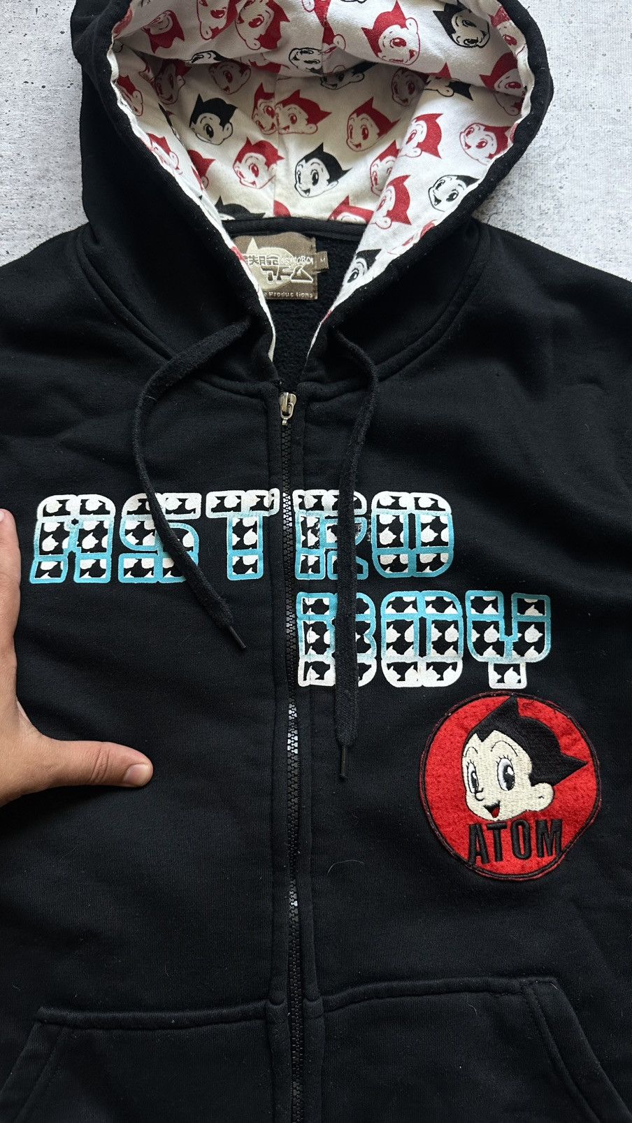 Anime Vintage Astro Boy Atom Holographic Logo Full Zip Hoodie Size US M / EU 48-50 / 2 - 7 Thumbnail