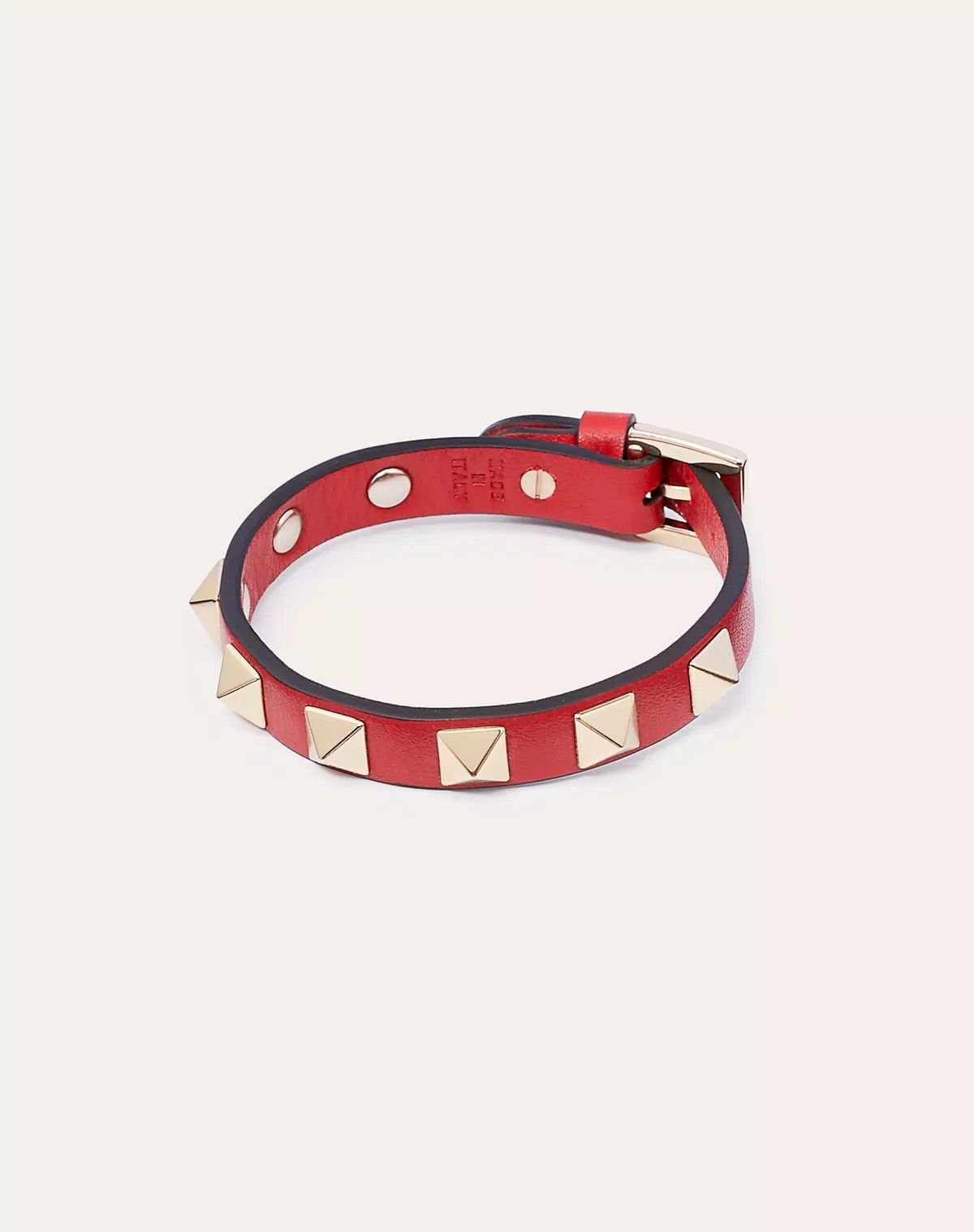 Valentino oc11z0725 Size:OS/ Rockstud Bracelet in Red Size ONE SIZE - 2 Thumbnail