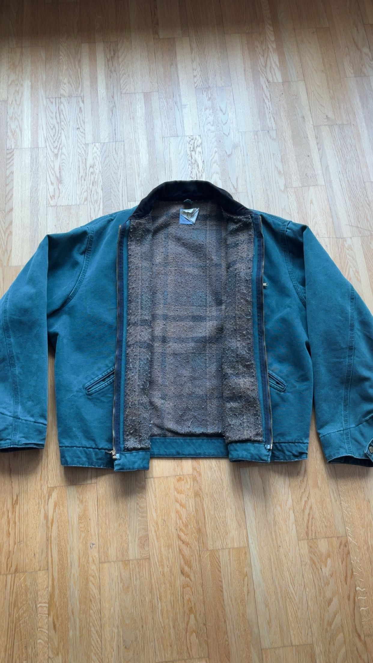 Vintage Carhartt Detroit Jacket J43 HTG Size XL