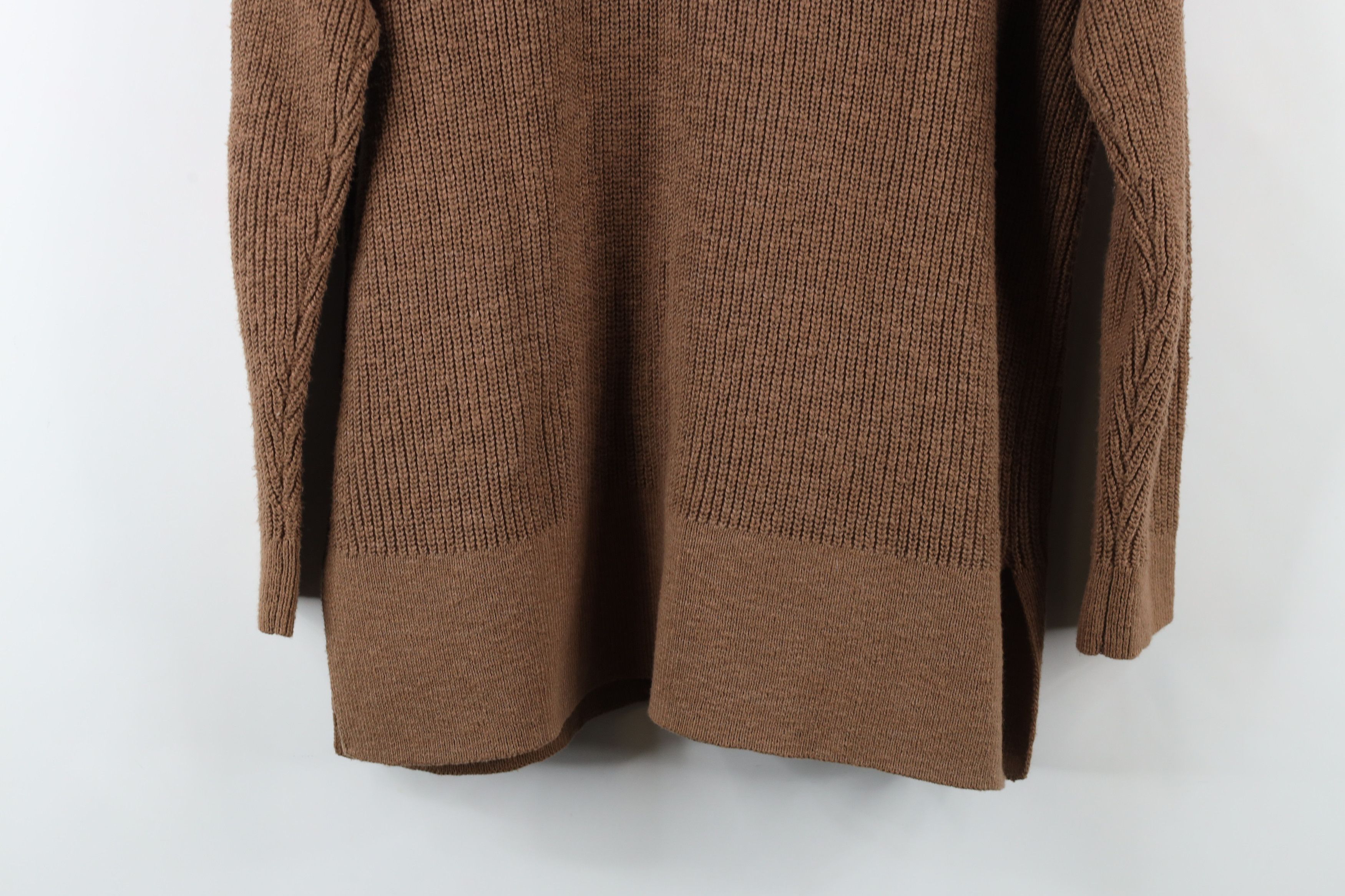 Madewell × Vintage Madewell Cotton Ribbed Knit Lovell Cardigan Sweater Brown Size S / US 4 / IT 40 - 10 Thumbnail