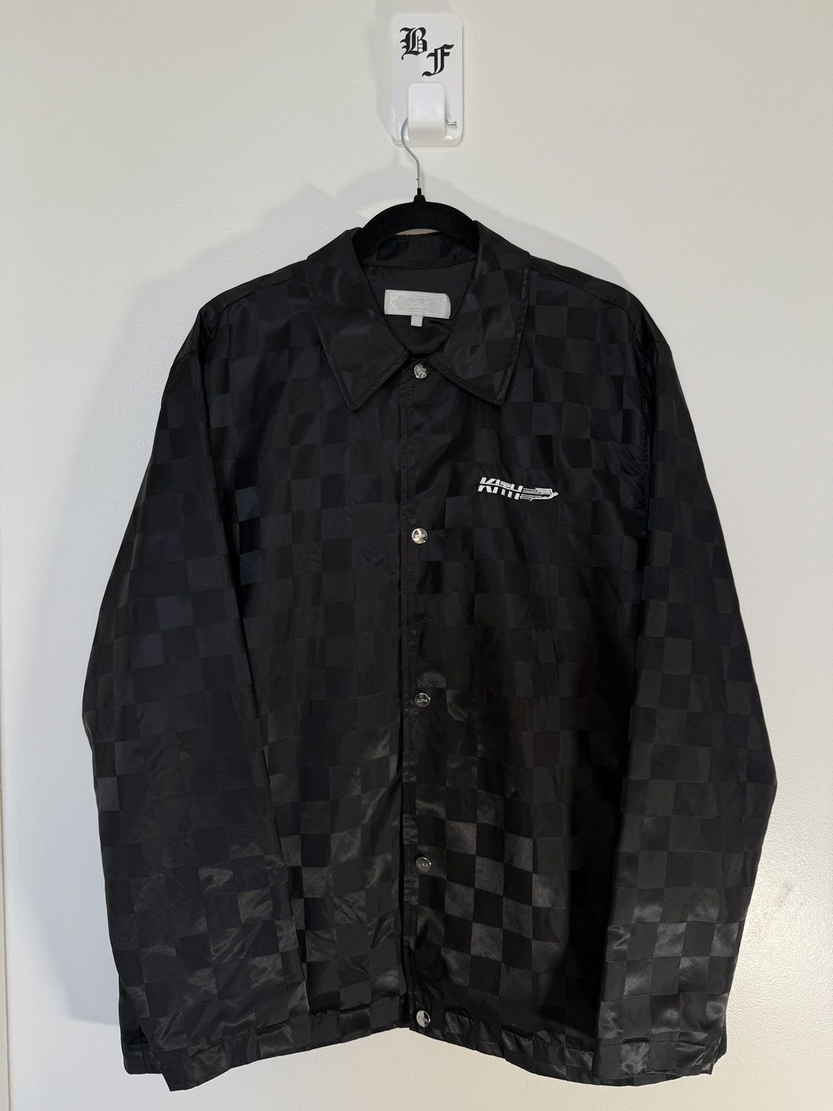 Kith KITH Needles Black Checker‑Pattern Nylon Coaches Jacket Size US M / EU 48-50 / 2 - 1 Thumbnail