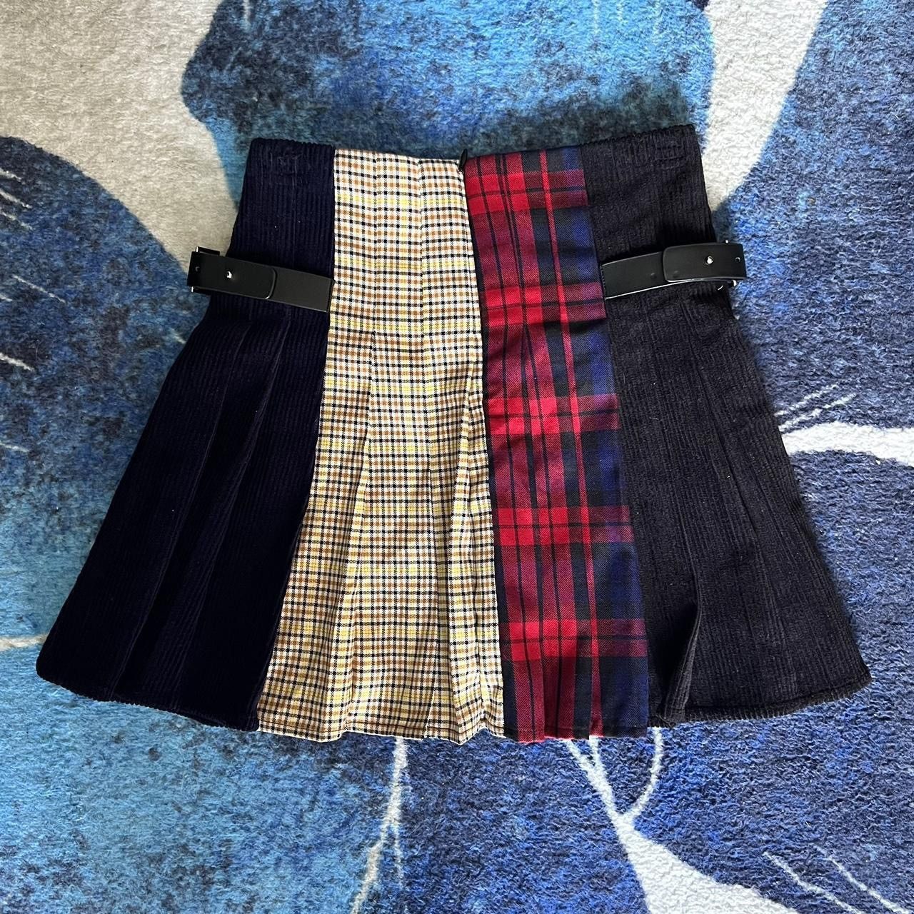Designer × Vintage MONART W pleated mini skirt Size 24" / US 00 / IT 34 - 3 Thumbnail