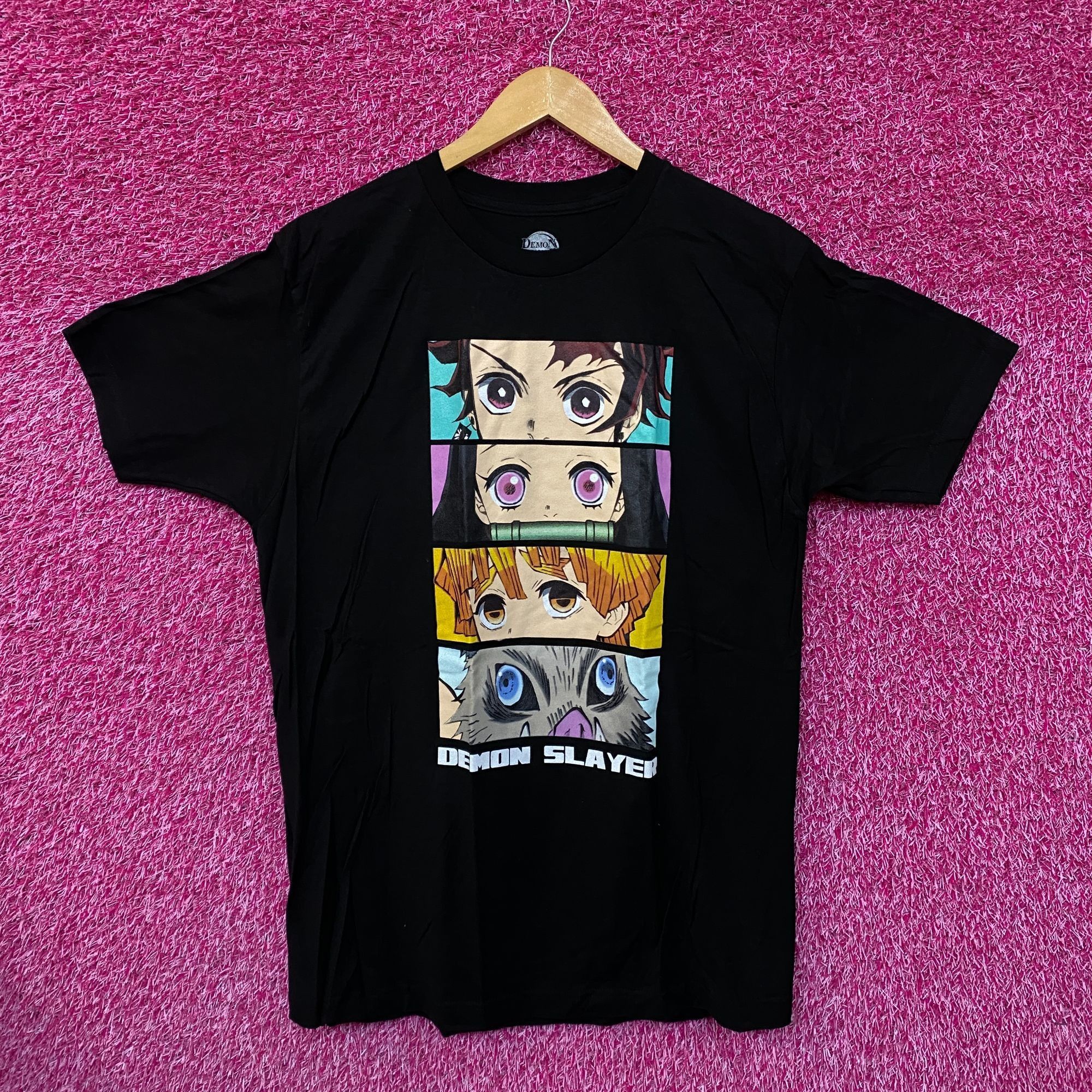 Anime Demon Slayer Tanjiro Nezuko Zenitsu Inosuke Eyes Anime Tee L Size US L / EU 52-54 / 3 - 1 Thumbnail