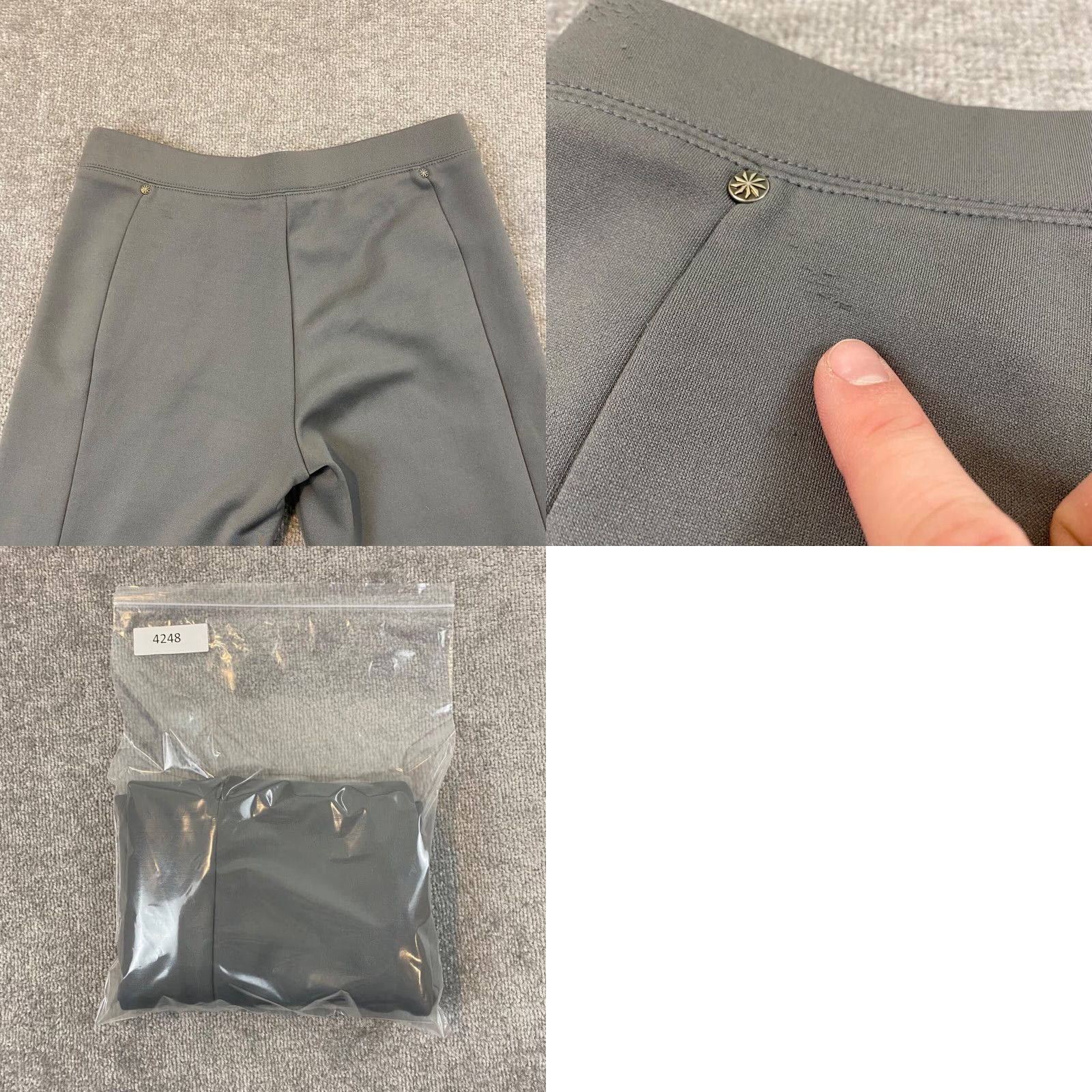Athleta Athleta Pants Women Medium Gray Athleisure Workout Flare Baggy Stretch Sweatpant Size 32" / US 10 / IT 46 - 9 Thumbnail