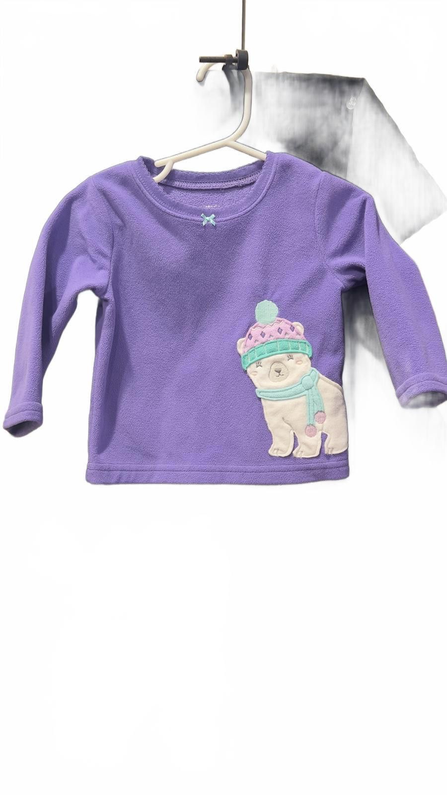 Other Carter's Purple Long Sleeve Shirt with Cute Polar Bear Size ONE SIZE - 1 Thumbnail