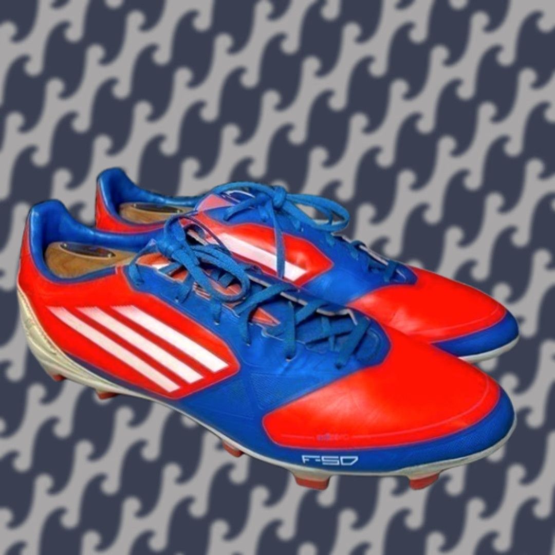 Adidas Adidas Adizero F30 F50 FG G64865 Messi Red Blue Soccer Football Cleats Size 13 Mens Red Size US 13 / EU 46 - 1 Thumbnail