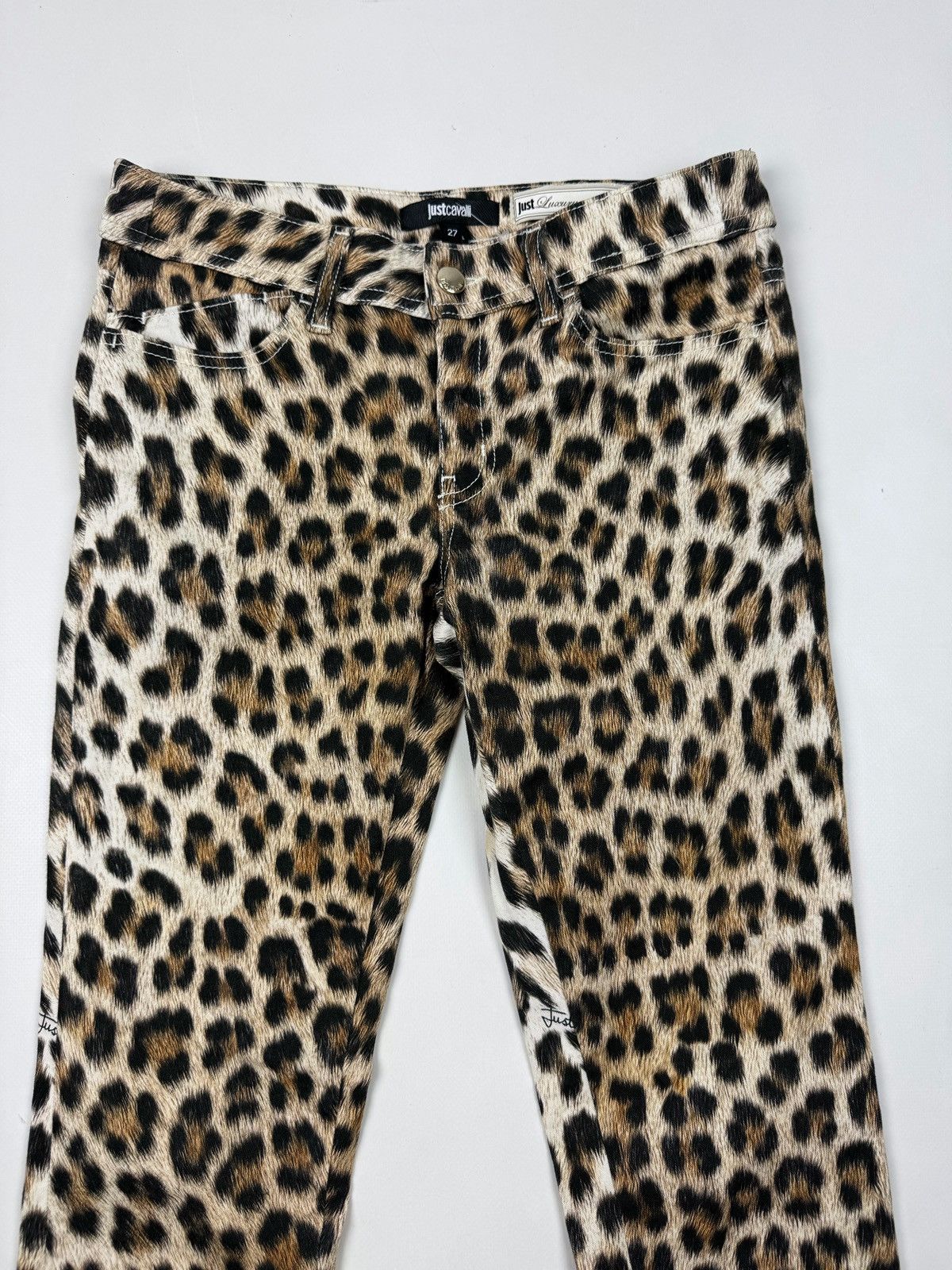 Just Cavalli Just Cavalli Leopard Skinny Skin Leg Pants Size 27" / US 4 / IT 40 - 5 Thumbnail