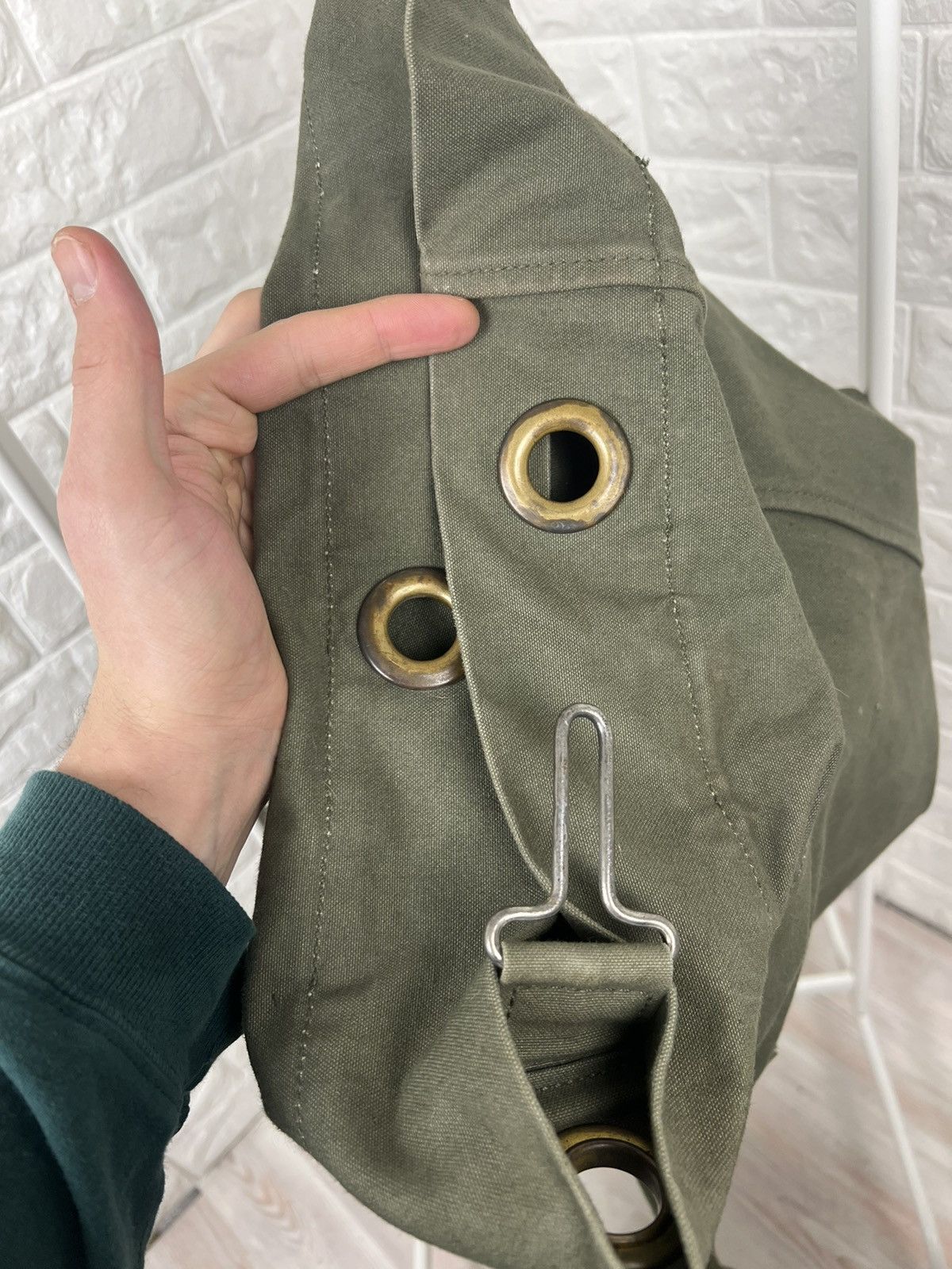 Vintage Vintage 1970s 70s US Military Canvas Bag Shoulder Strap Army Size ONE SIZE - 14 Thumbnail
