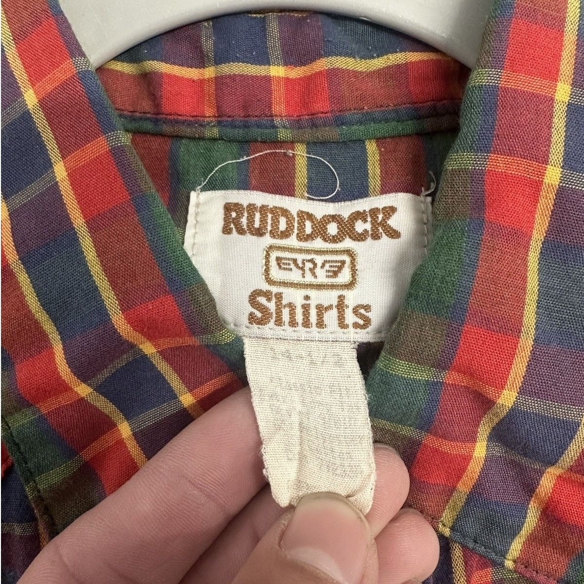 Ruddock Shirts × Vintage Vintage Ruddock Shirt Adult 14.5 Red Green Western Snap Up Size US M / EU 48-50 / 2 - 4 Thumbnail