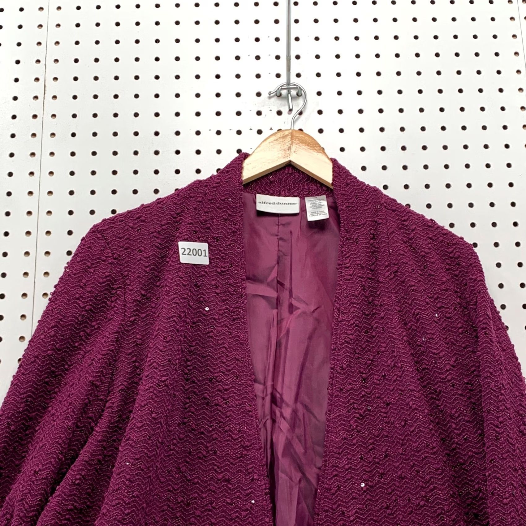 Vintage Alfred Dunner Sports Blazer Womens Size 18 Purple 25x28 NWT Power Blazer Shirt Outfit Mens Size XXL / US 16-18 / IT 52-54 - 2 Thumbnail
