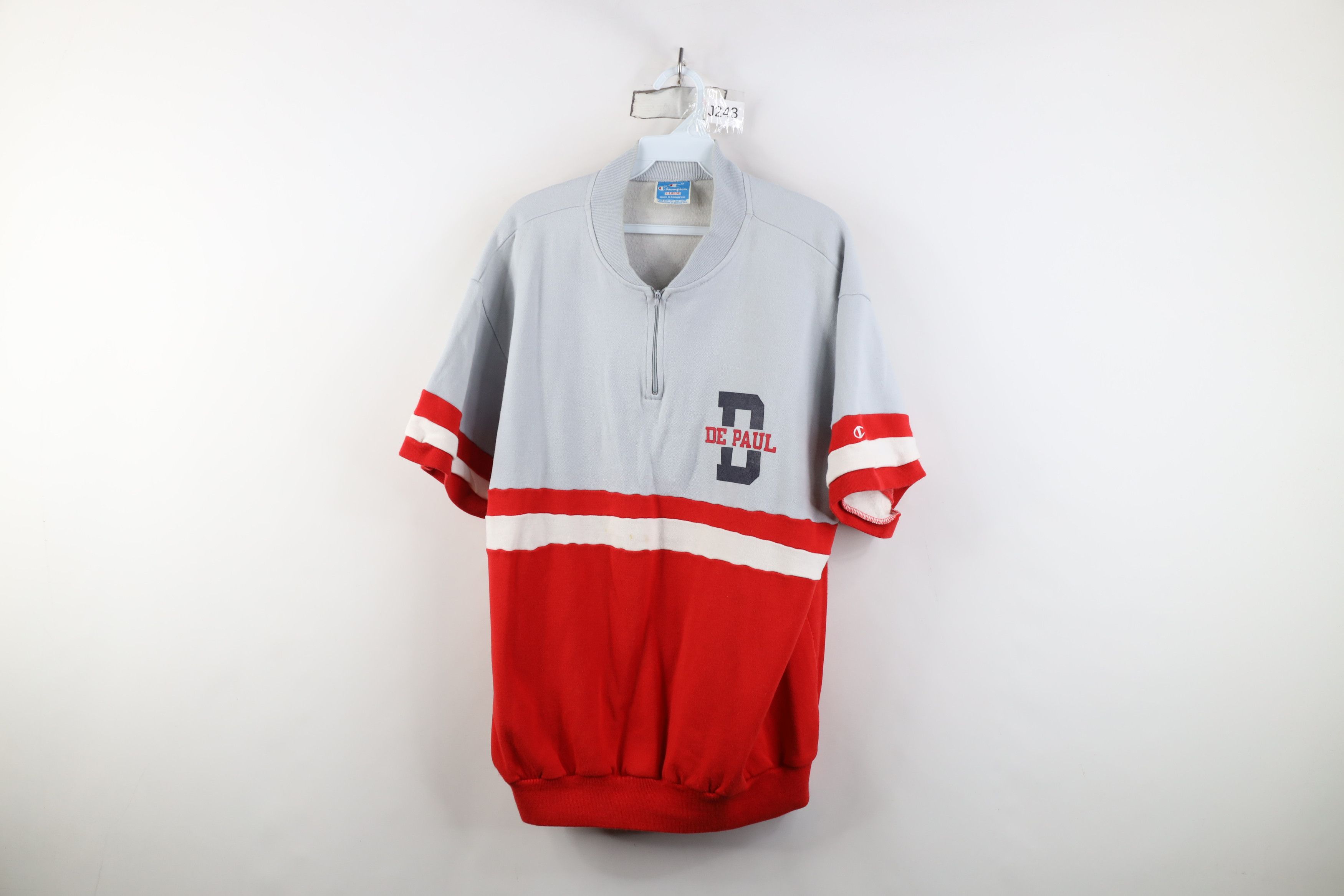 Champion Vintage 80s Champion University Short Sleeve Sweatshirt Size US XL / EU 56 / 4 - 1 Thumbnail
