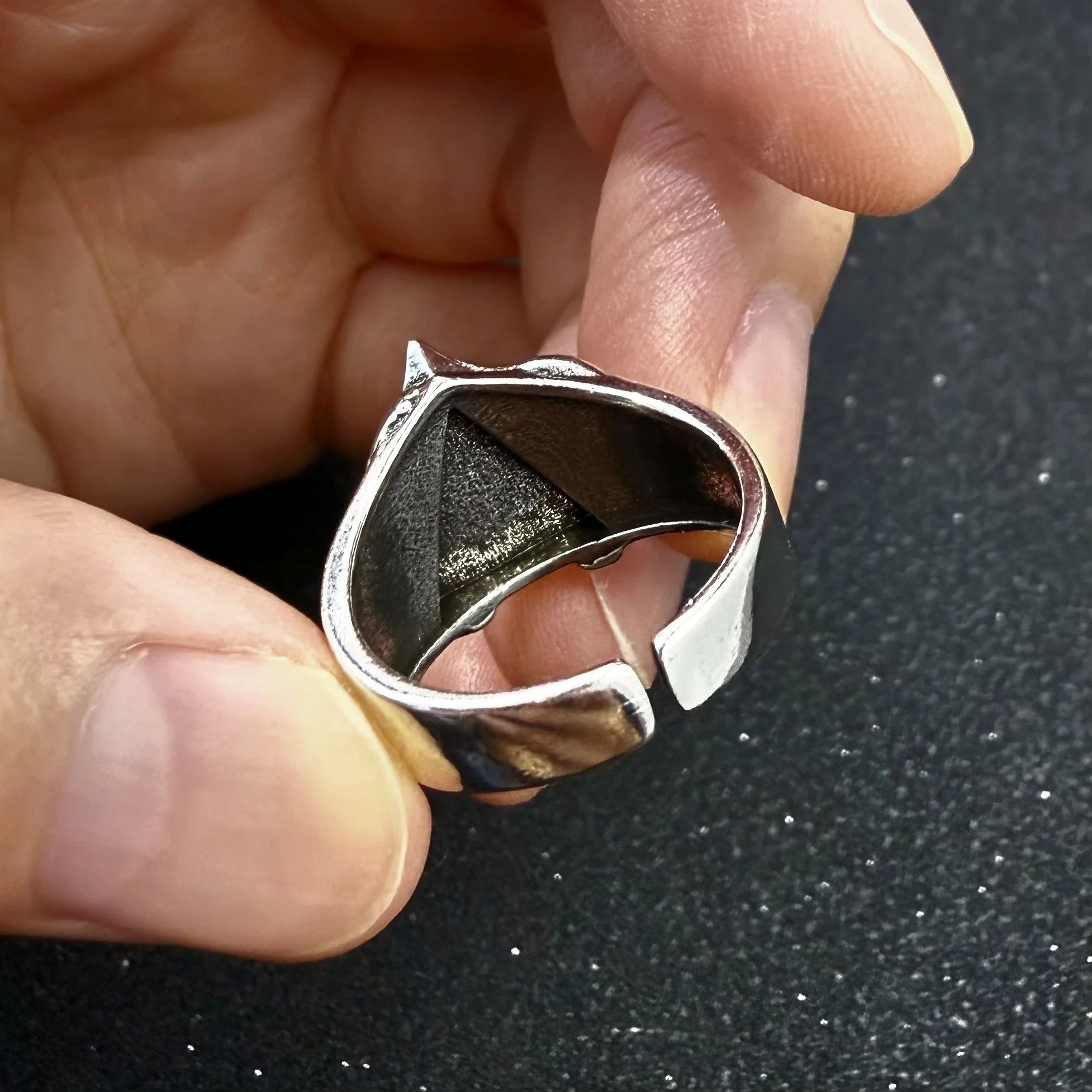 Vintage Retro Eye of Providence Adjustable Open Ring Size ONE SIZE - 3 Thumbnail