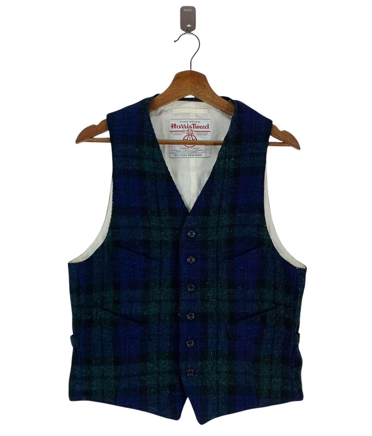 Beams Plus × Harris Tweed VINTAGE BEAMS HARRIS TWEED WOOL VEST Size US L / EU 52-54 / 3 - 1 Thumbnail